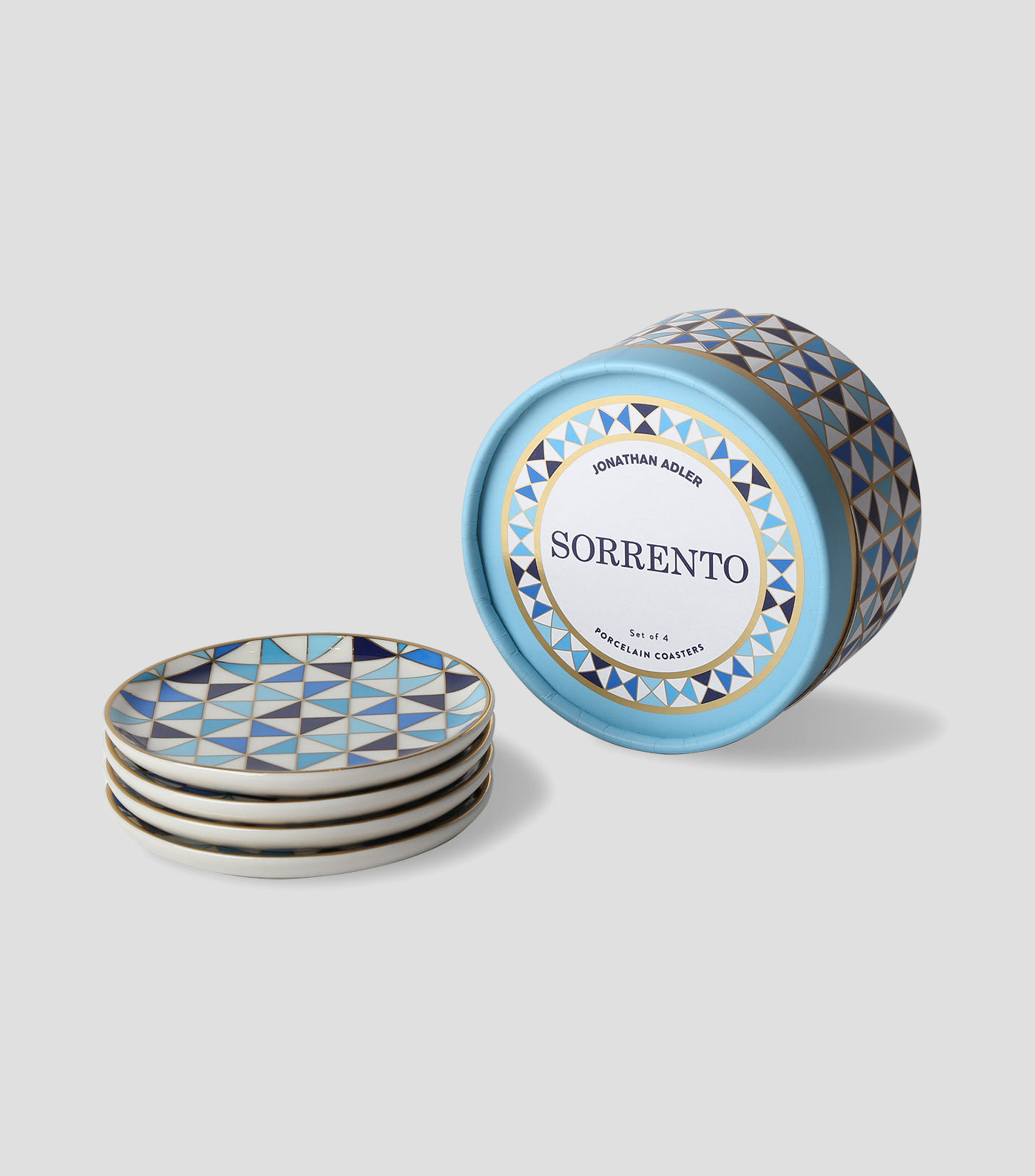 Set 4 portavasos Sorrento azul