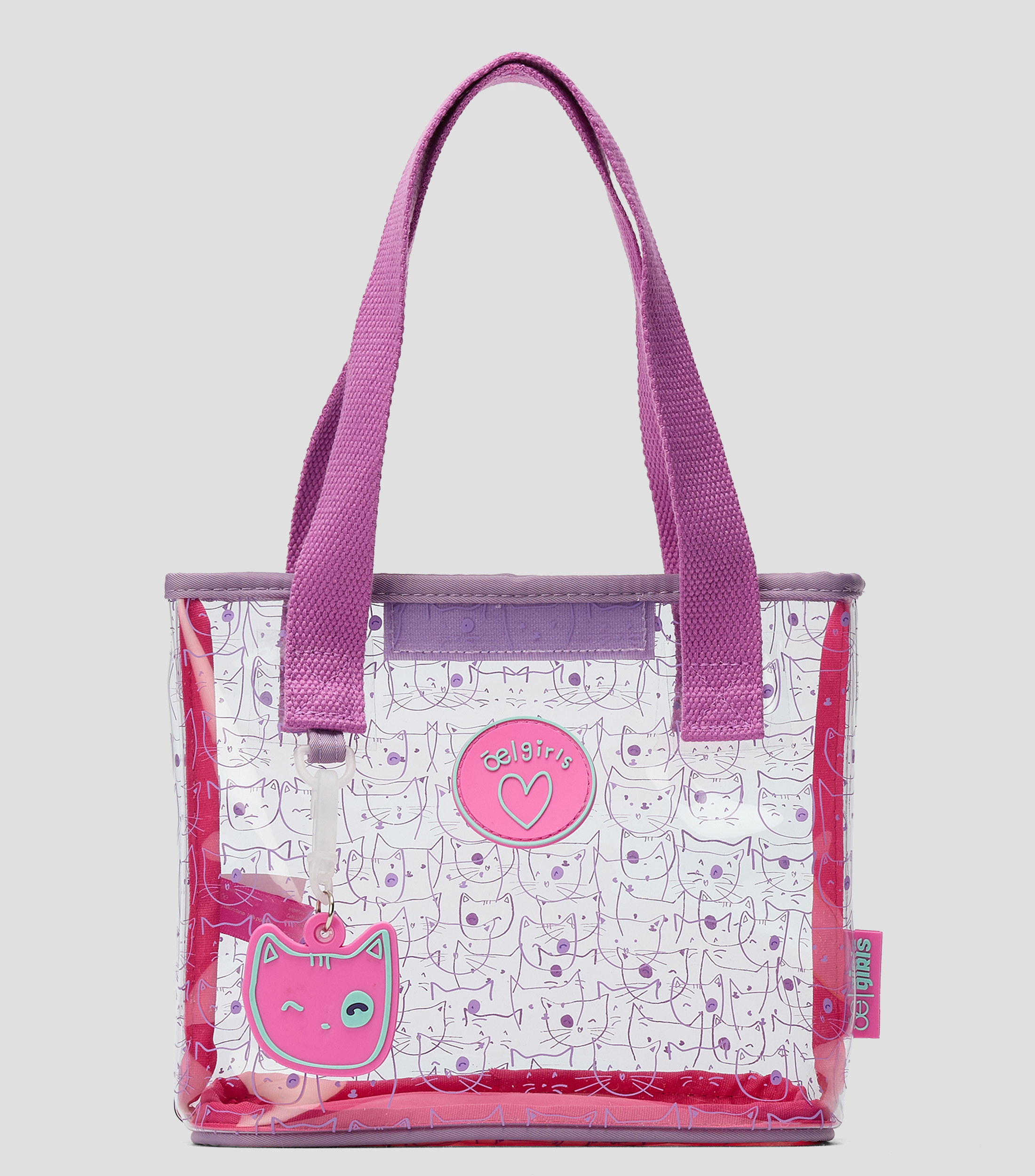 Bolsa tote rosa estampada Niña