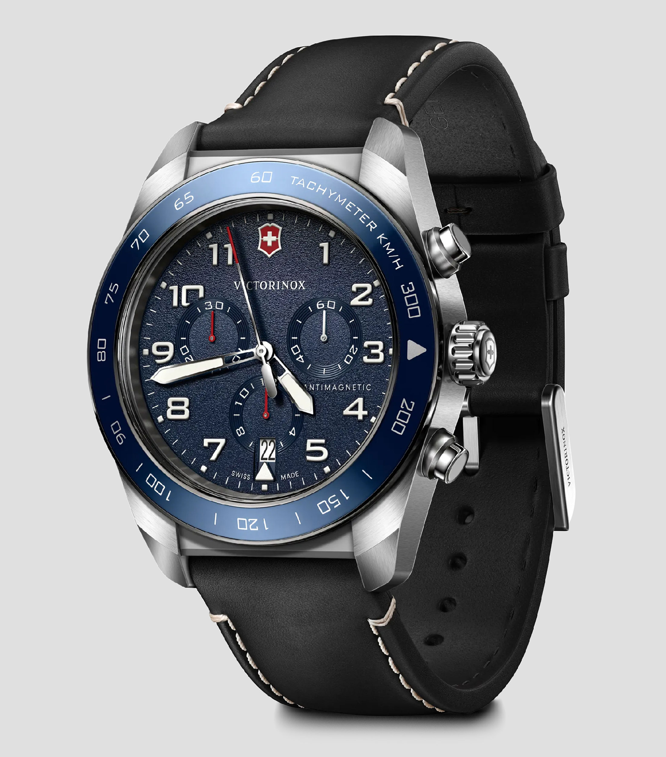 Reloj para Hombre Swiss Army Casual Plateado, Azul