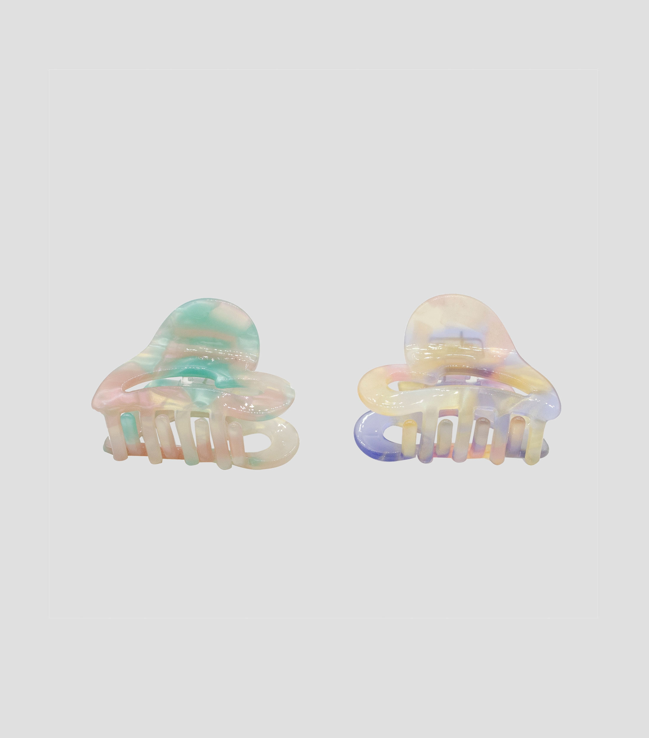 Set 2 Pinzas para cabello - Corazón Mujer