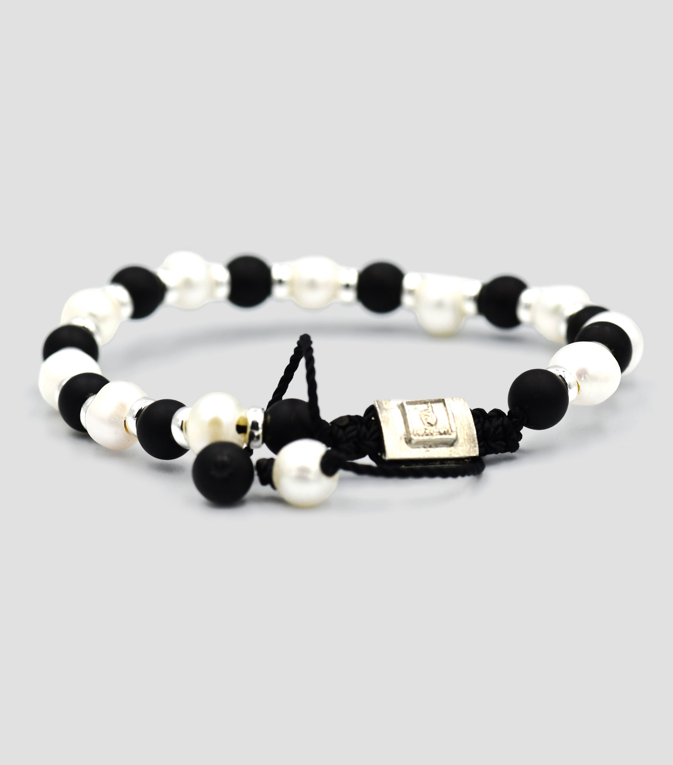Pulsera Domino en plata .925 Hombre