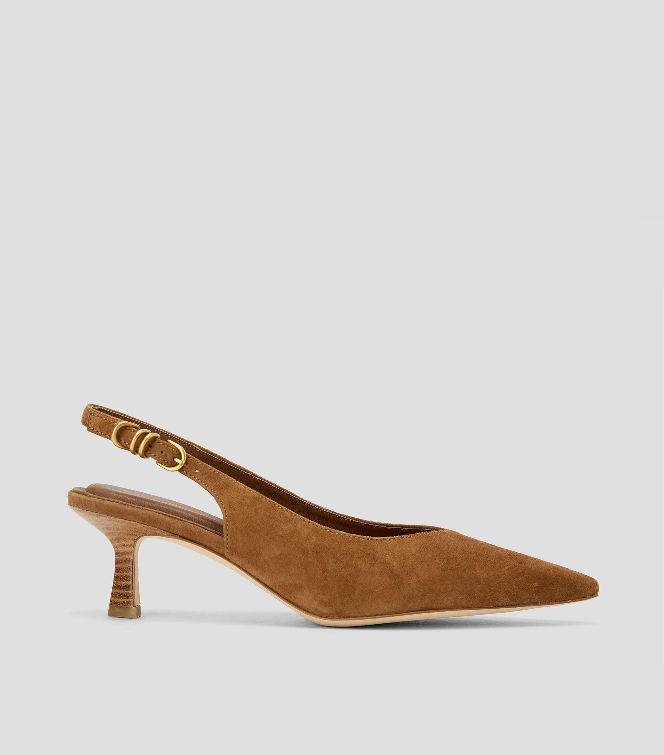Zapatillas slingback Brynn con tacón medio y delgado Mujer