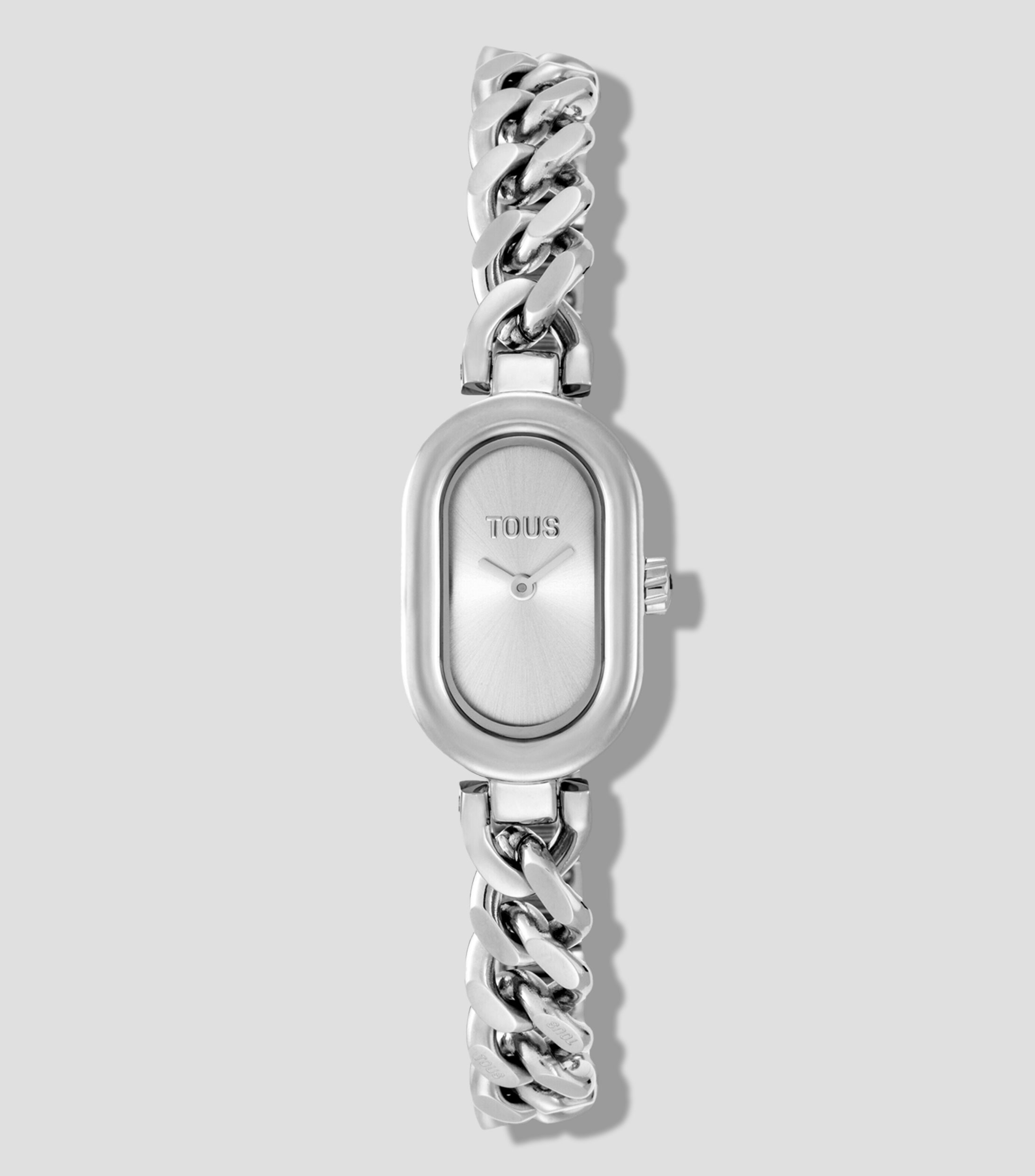 Reloj para mujer Oval Time casual plateado