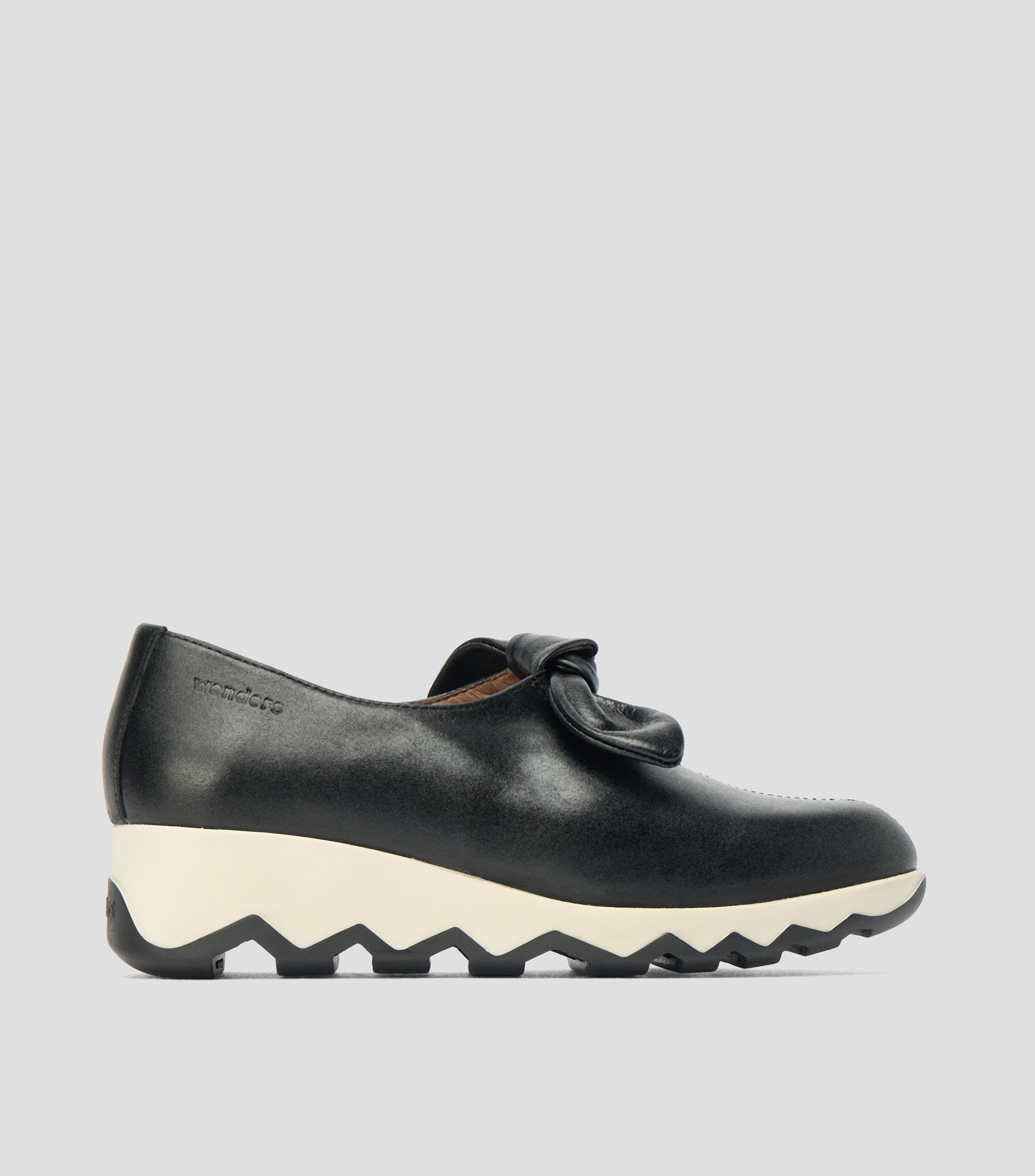 Zapatos casuales con plataforma en piel Mujer