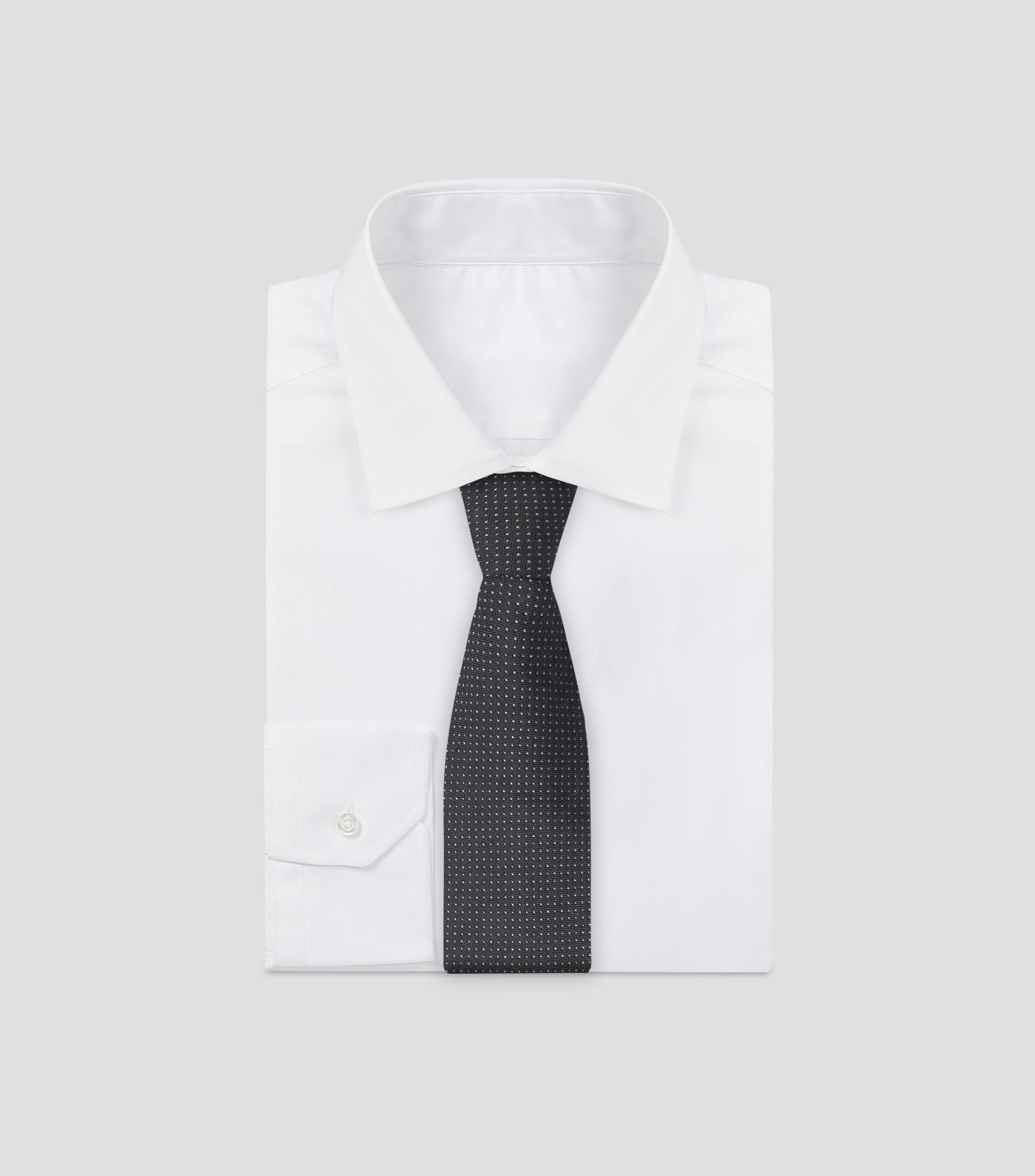 Corbata ancha con polkadots