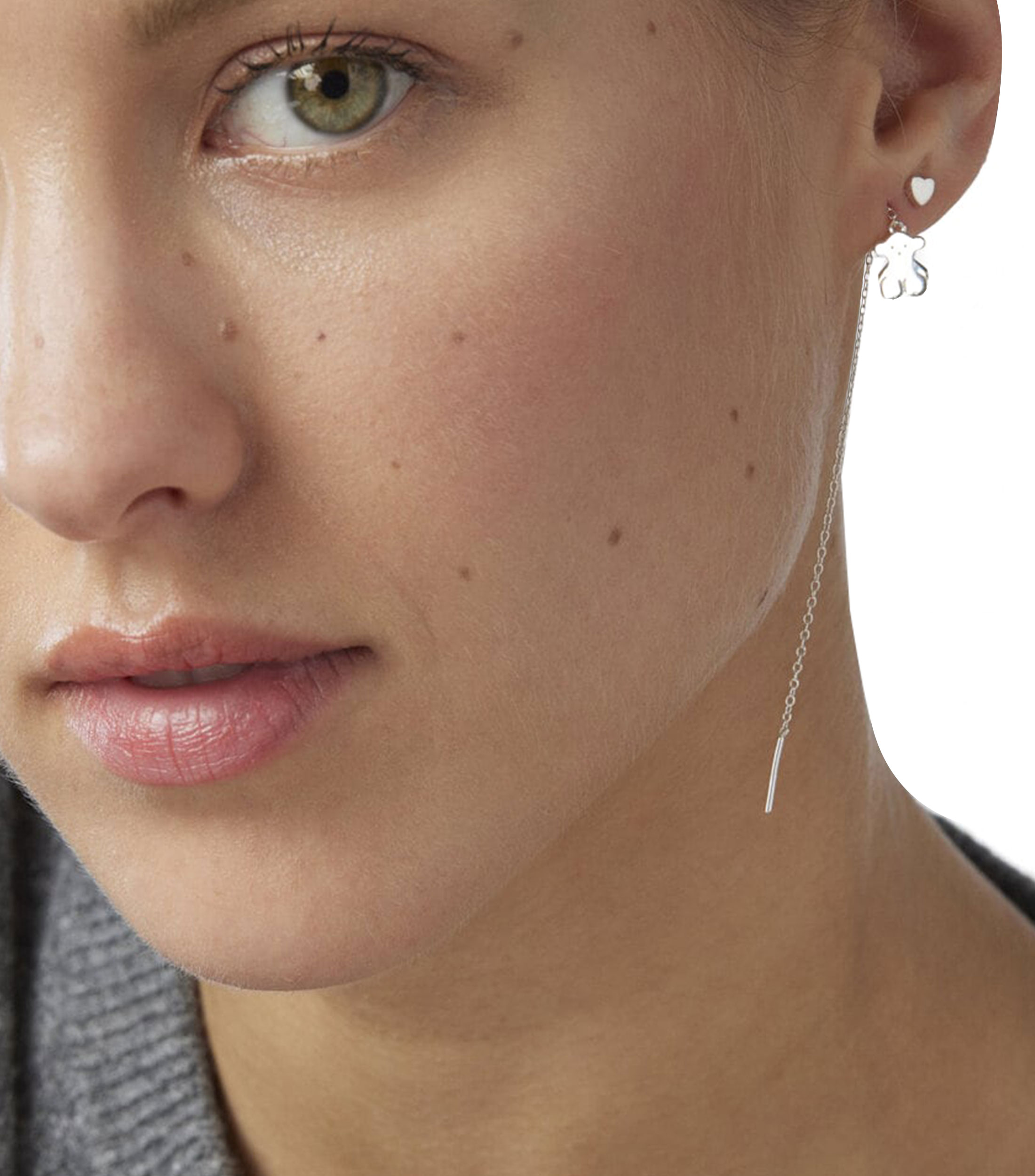 Aretes en plata Nocturne Mujer
