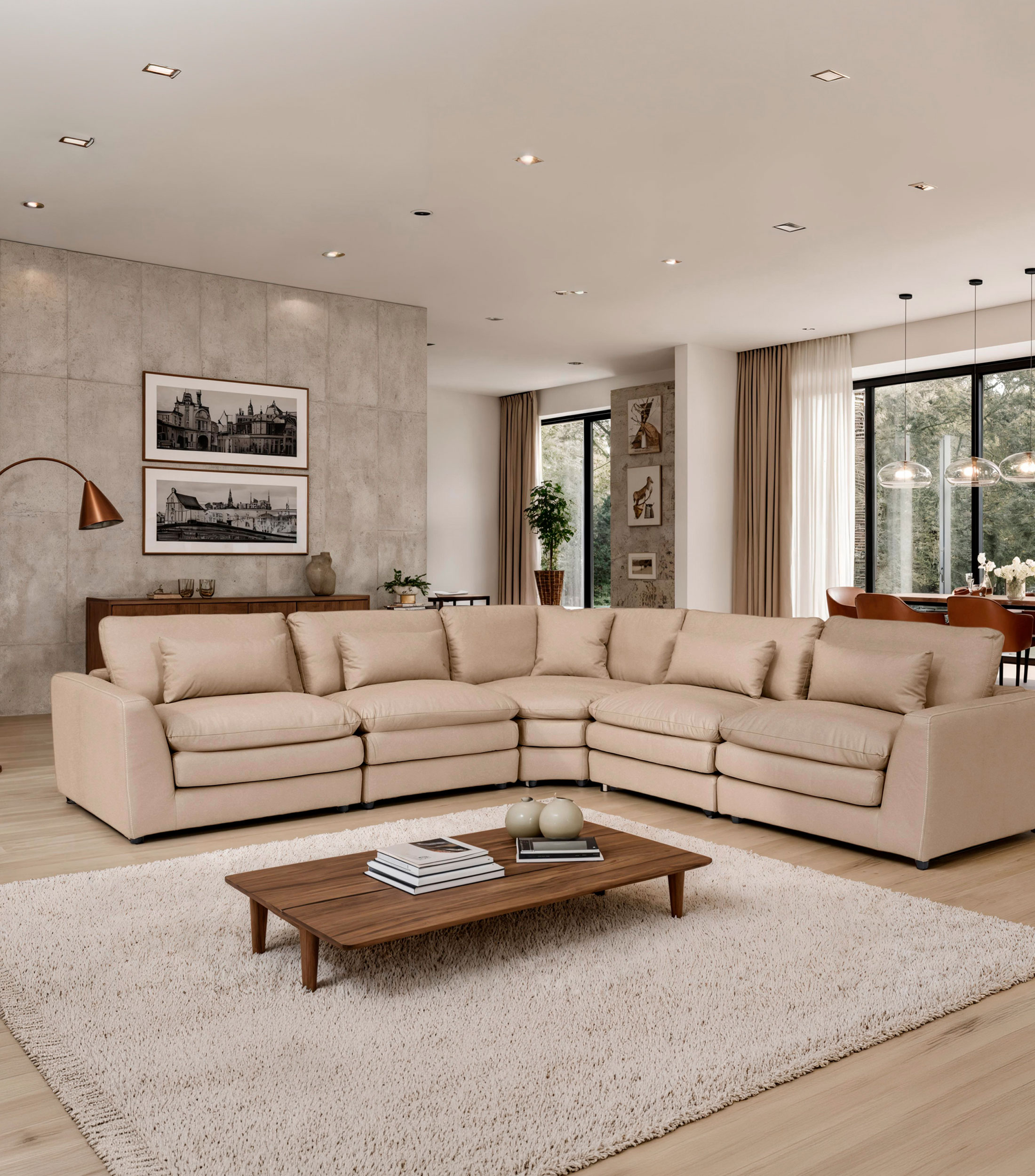 Sillón íntimo Namur en piel