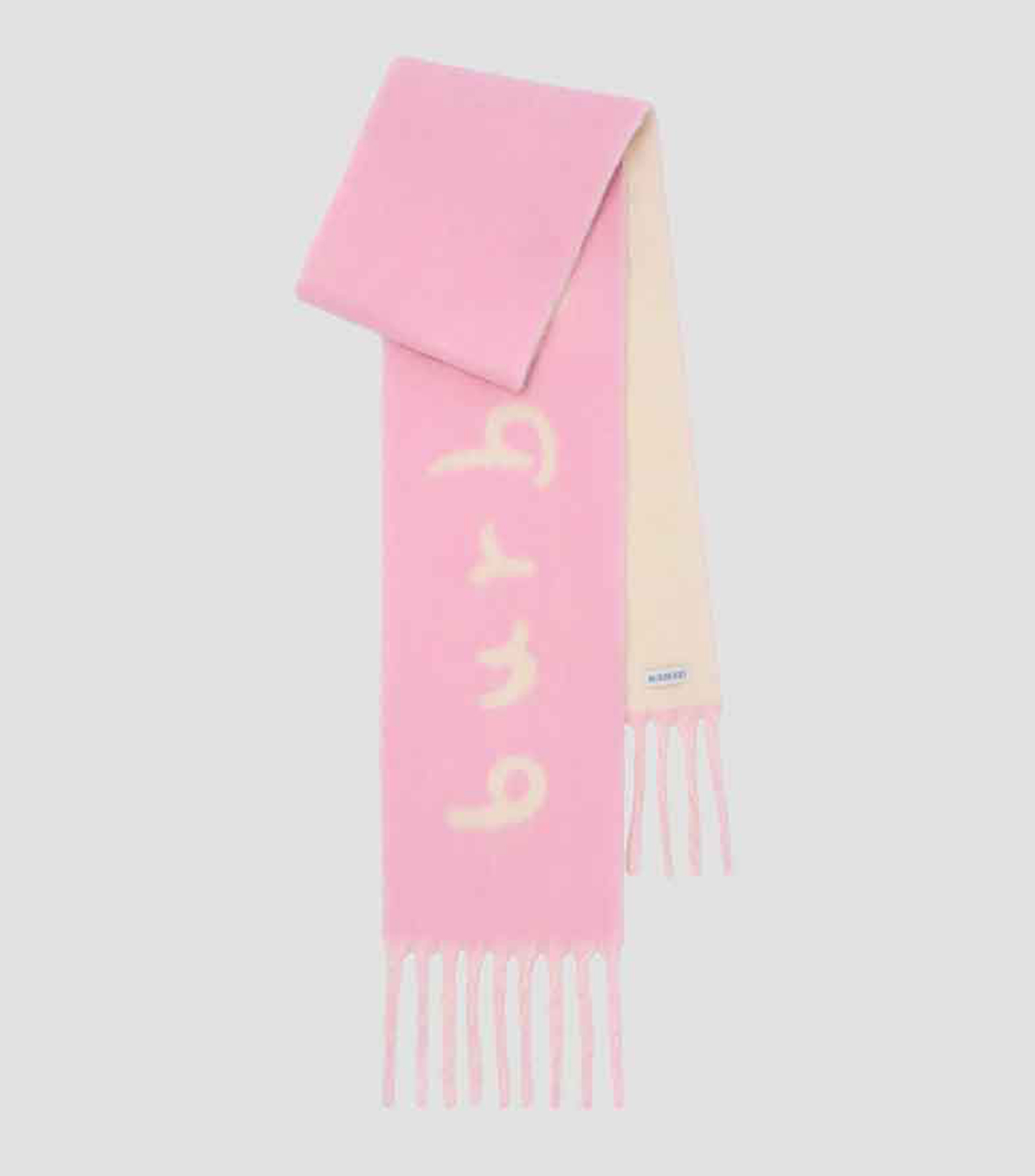 Bufanda de diseño sólido con logotipo Unisex