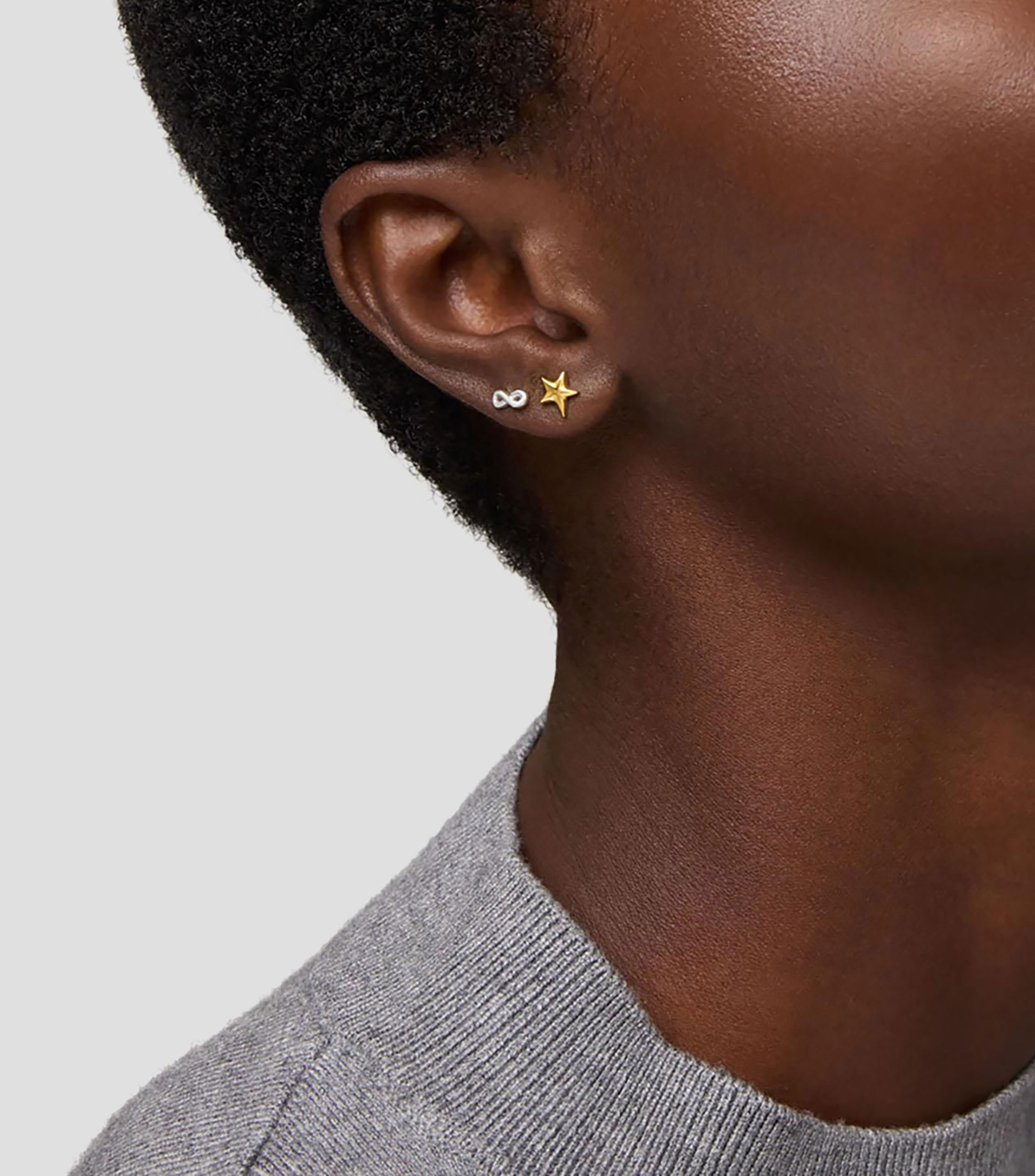 Aretes en plata de estrellas Motivos Mujer