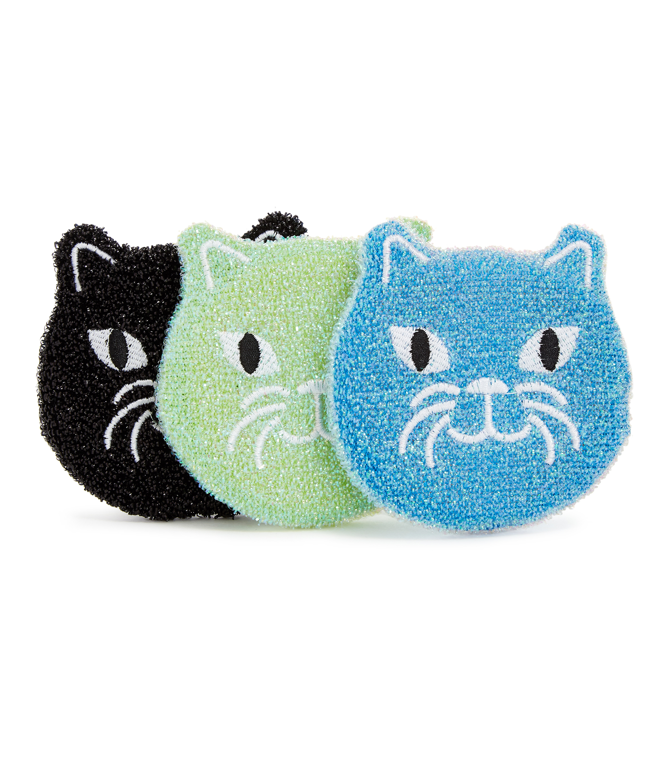 Set 3 esponjas de cocina gatos
