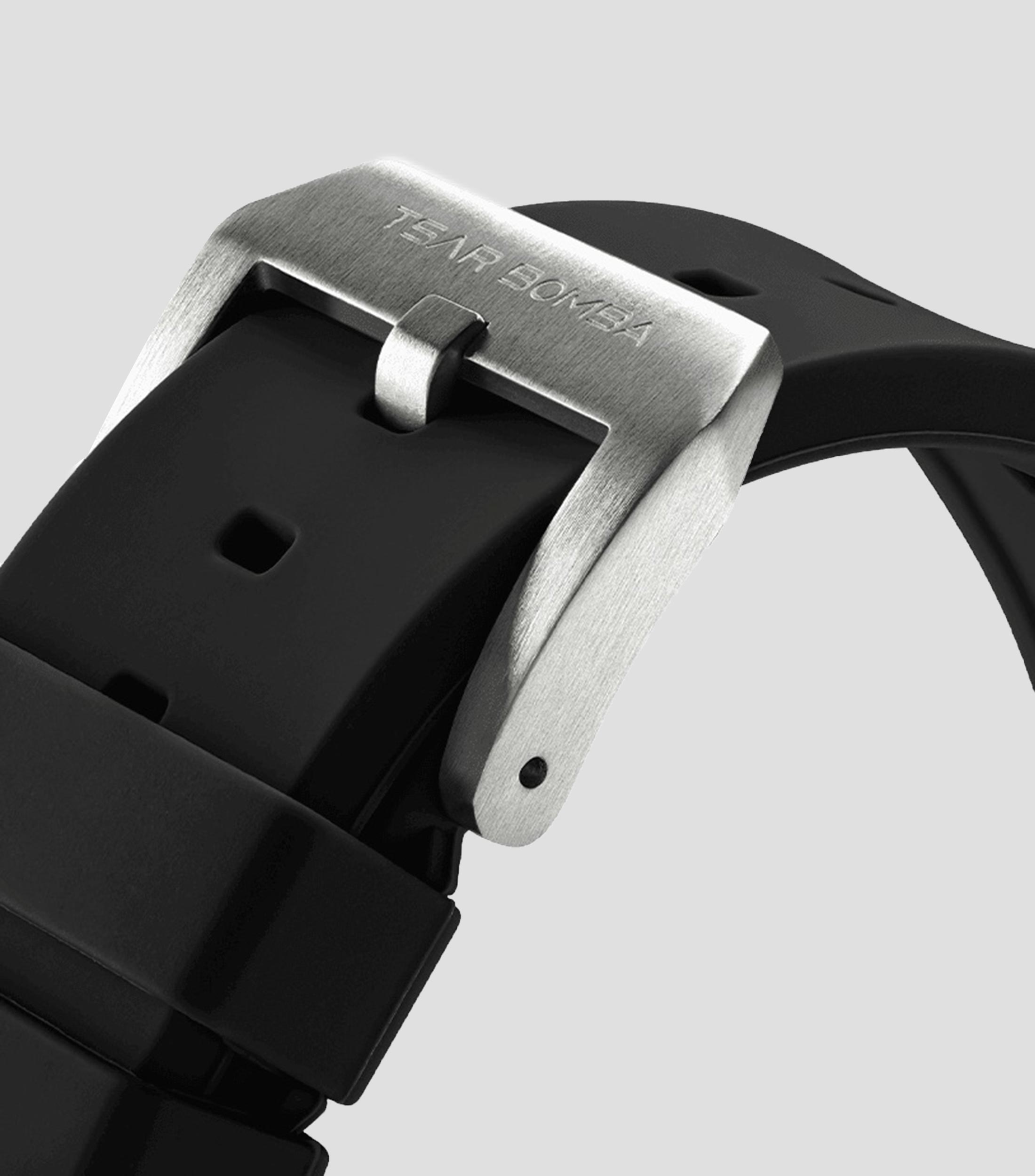 Extensible para reloj Atómica en caucho fluoro negro