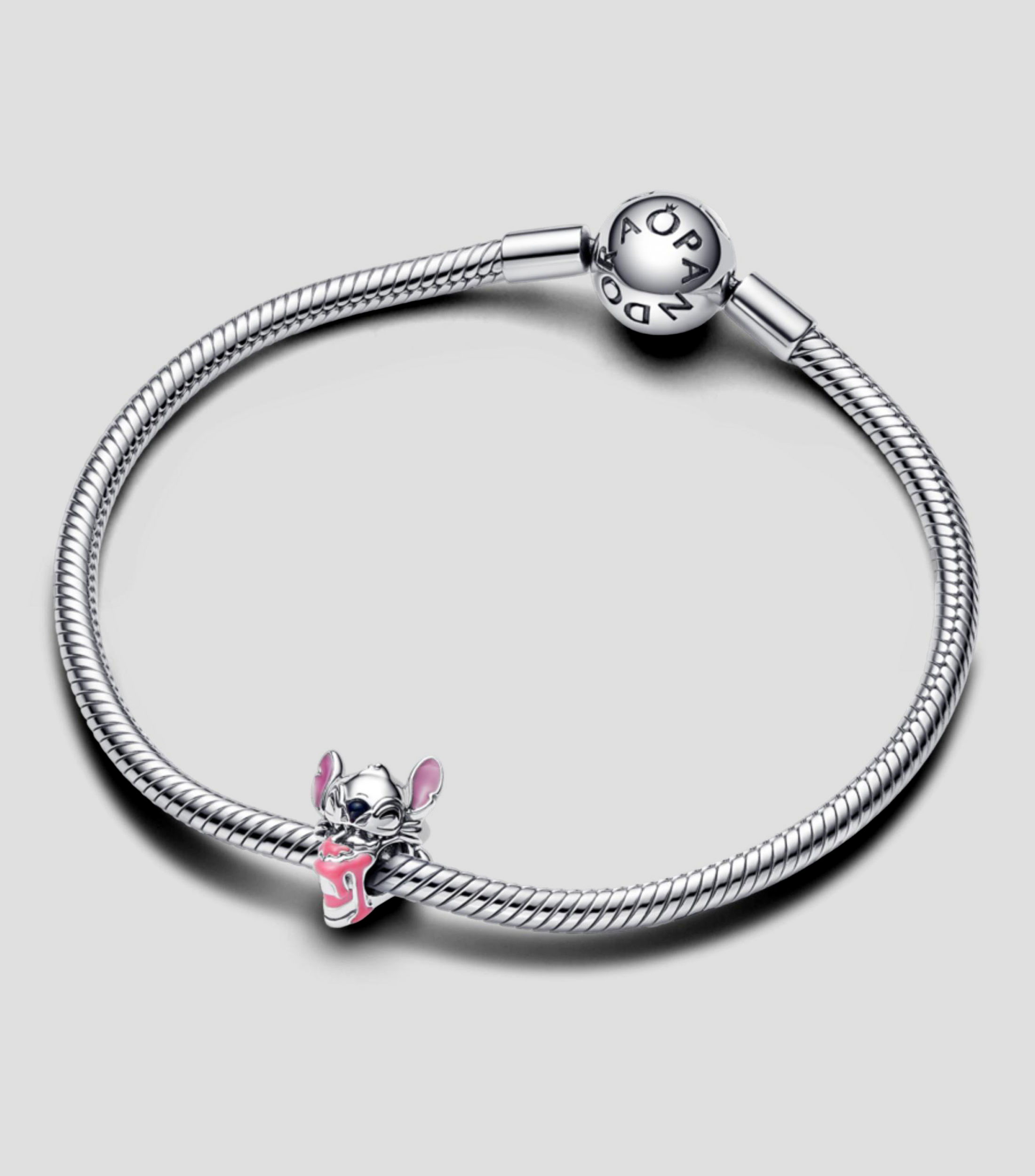 Charm en Plata .925 Stitch Tarta de Cumpleaños Disney Mujer