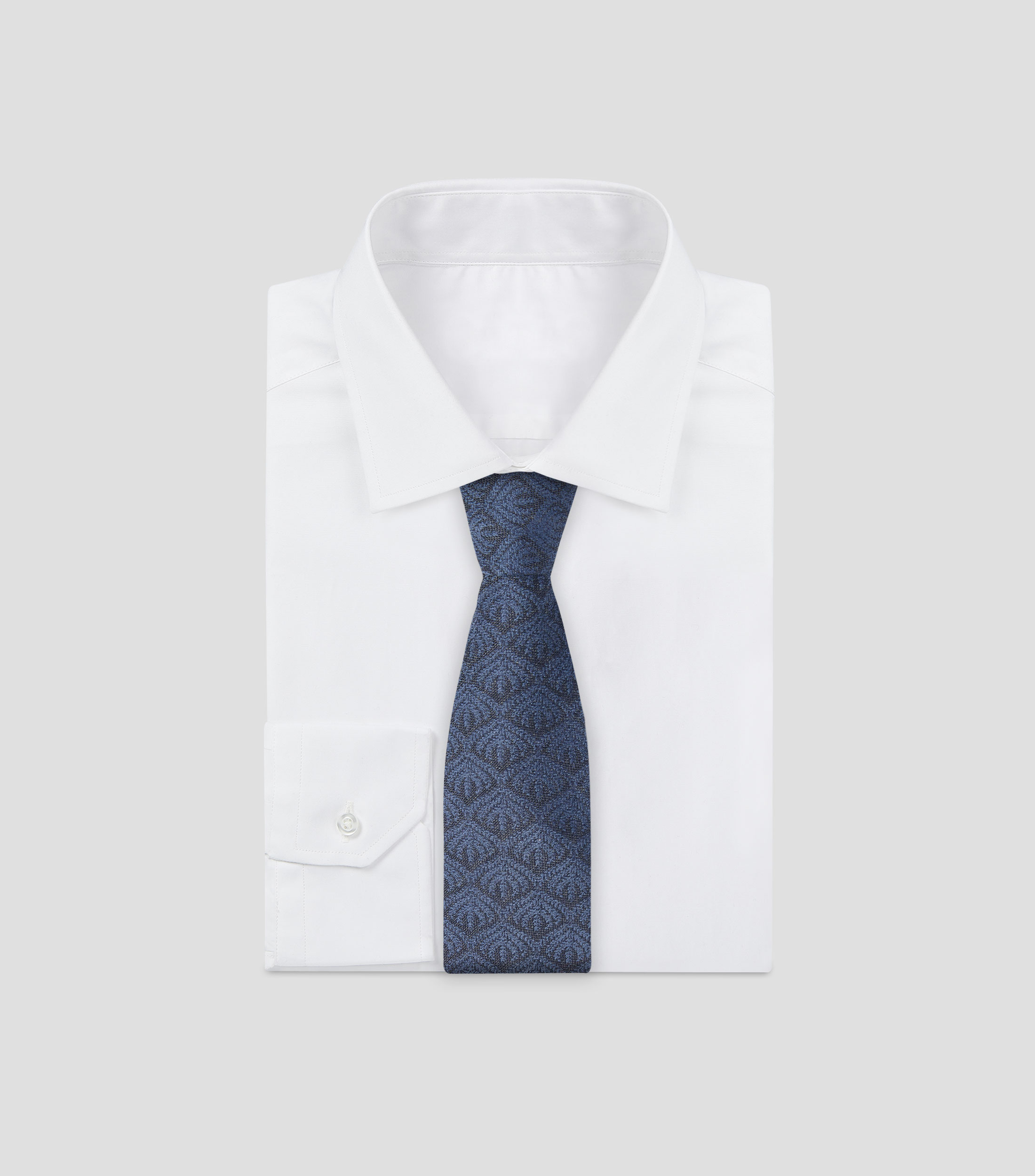Corbata ancha con jacquard