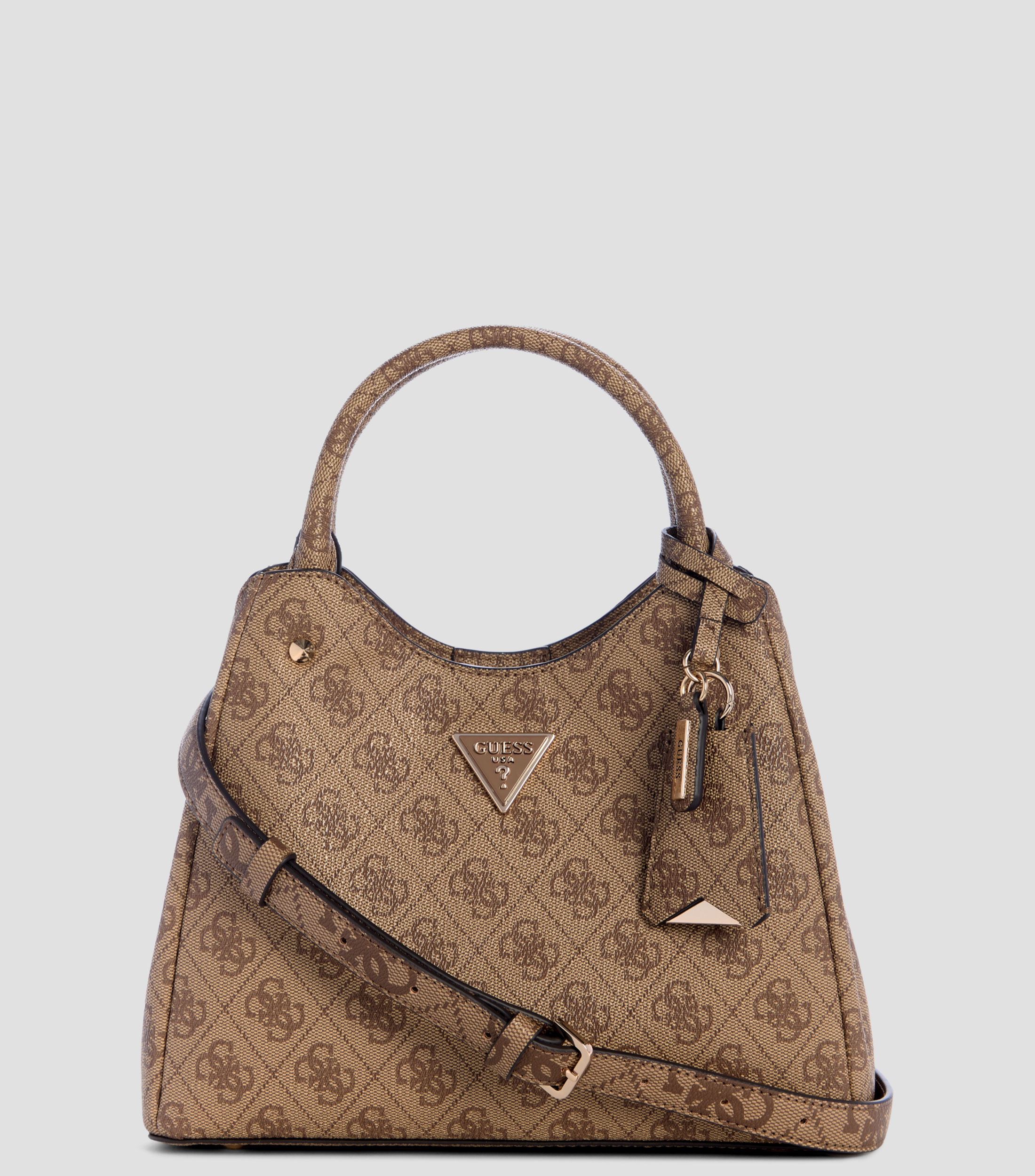 Bolsa tote café estampada Mujer