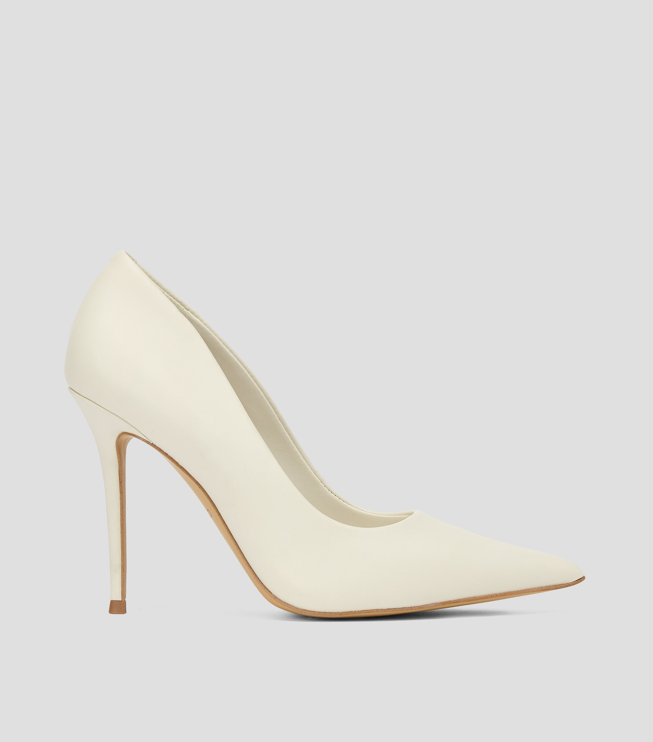 Zapatillas pump tacón alto de aguja en piel Stasya Mujer