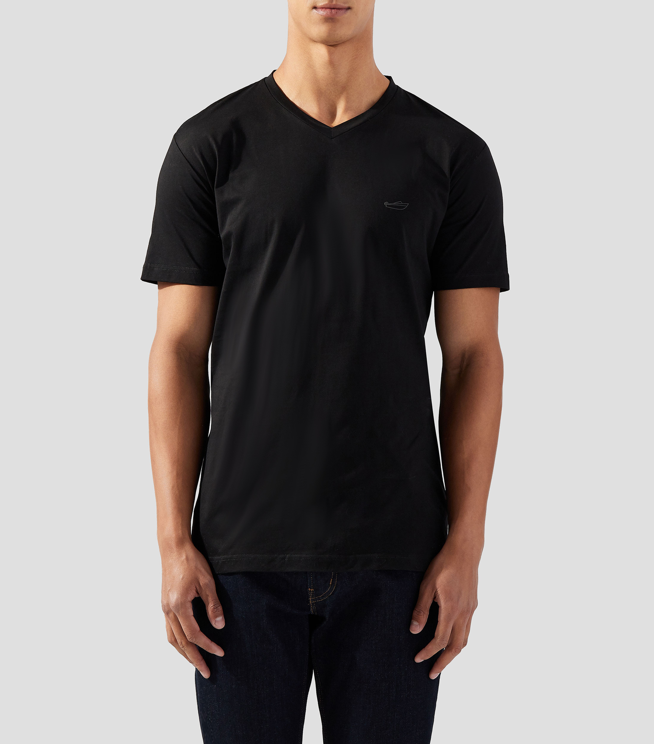Playera Cuello V Manga Corta Hombre