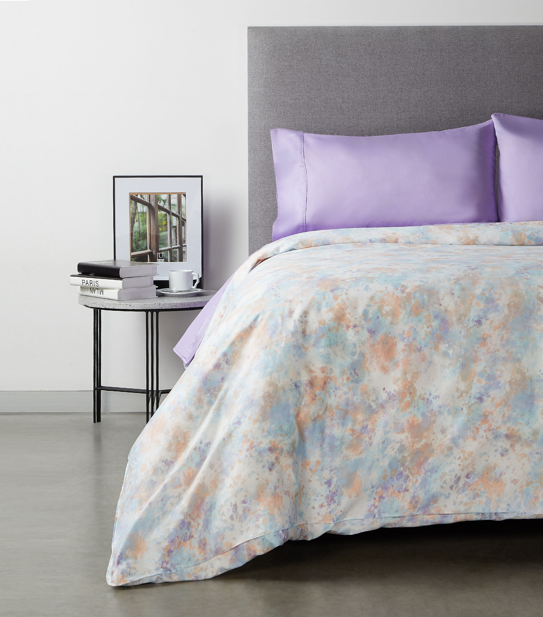 Funda para Duvet Matrimonial, Queen Size en Algodón Marsala multicolor