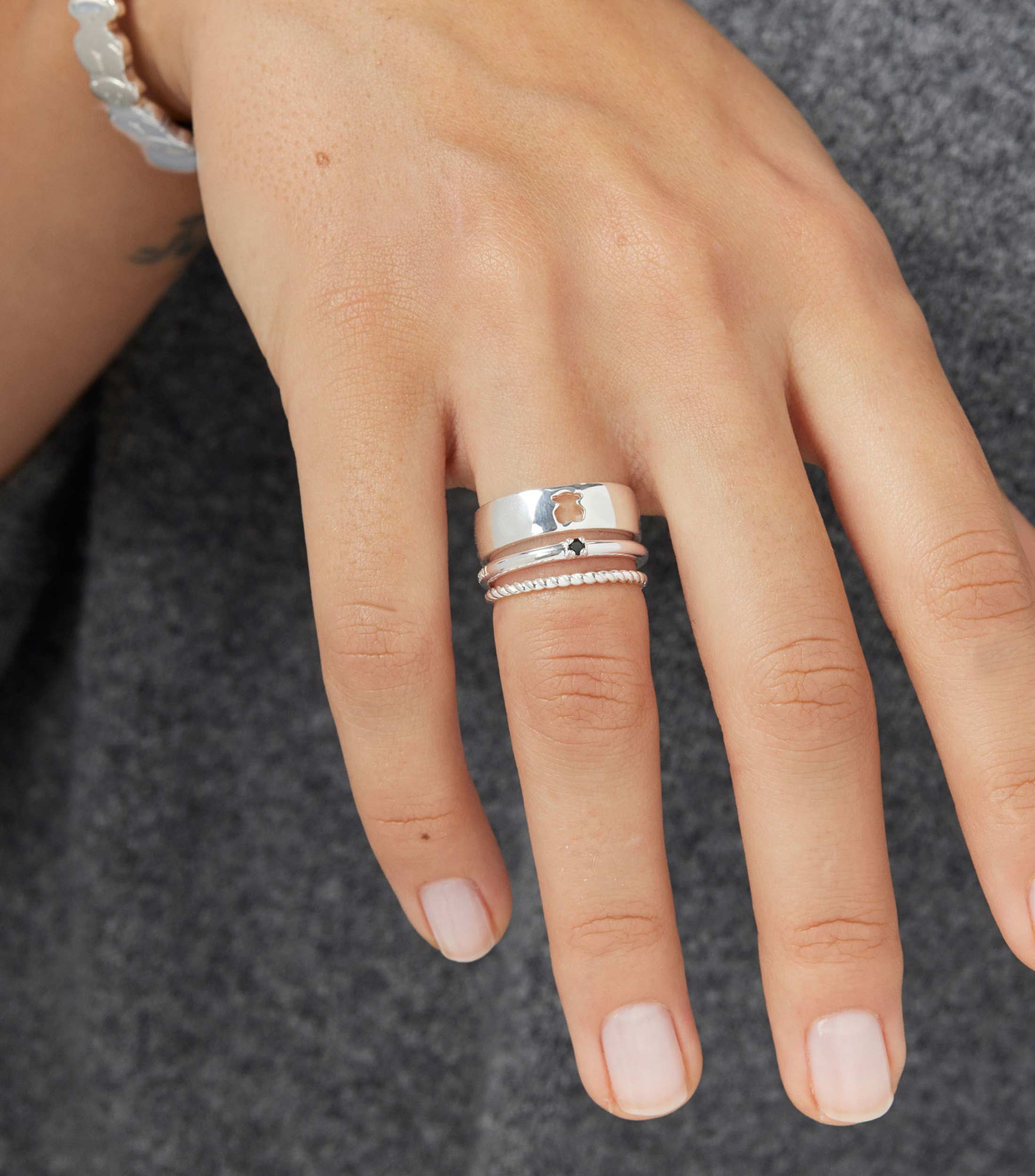 Set 3 Anillos en Plata .925 Mujer