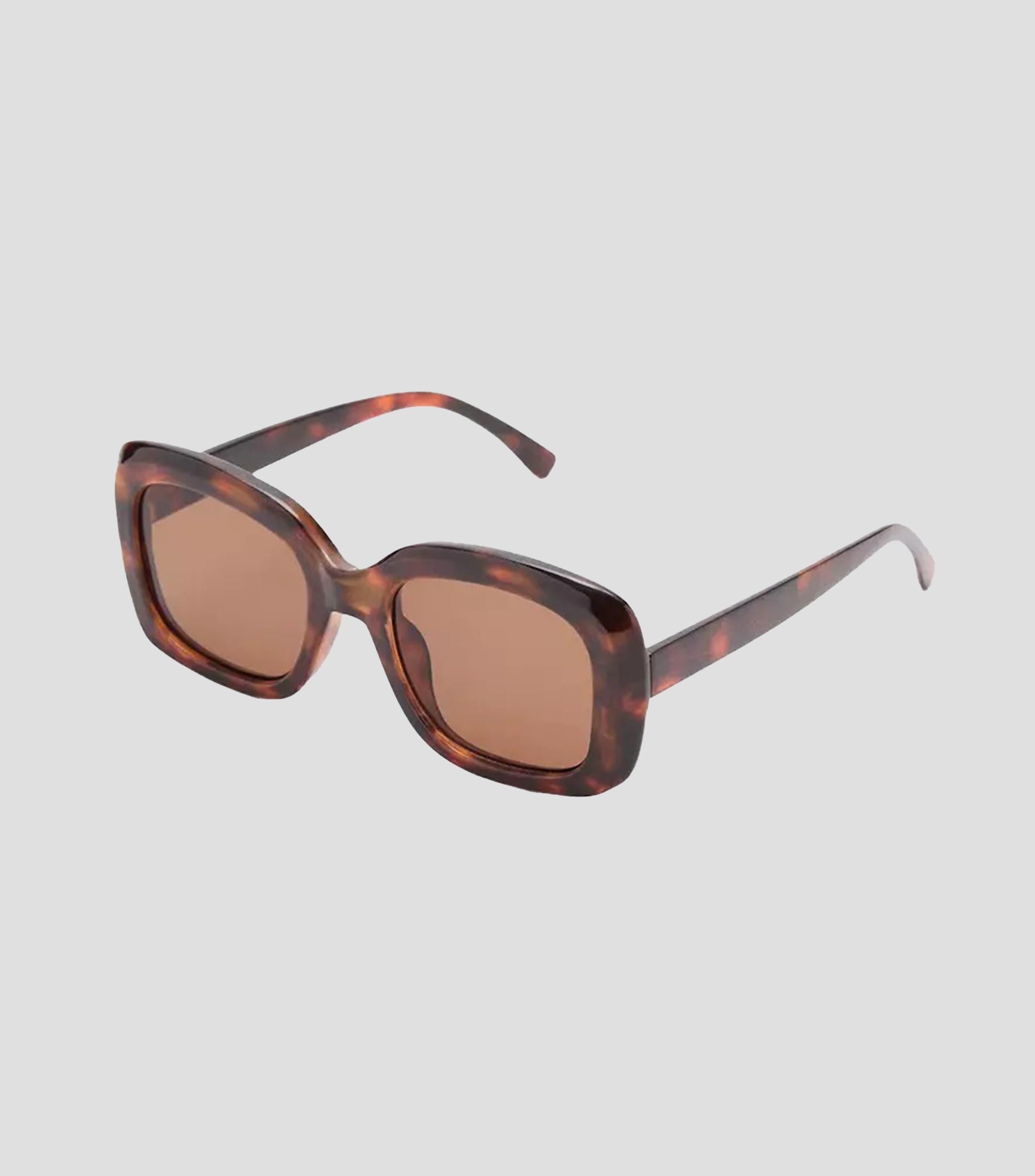 Lentes de sol rectangulares carey Mujer