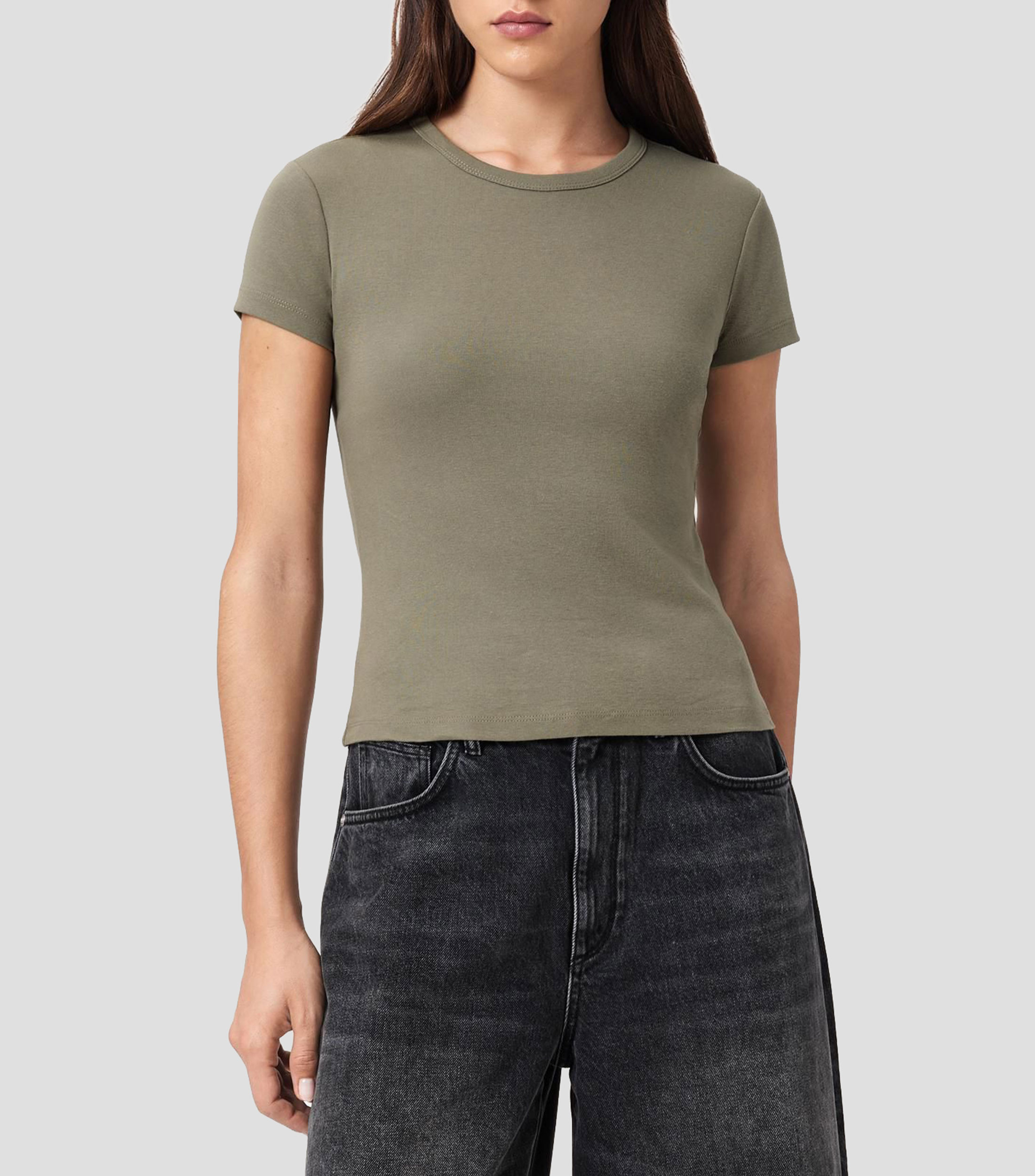 Playera cuello redondo manga corta Stevie lisa Mujer