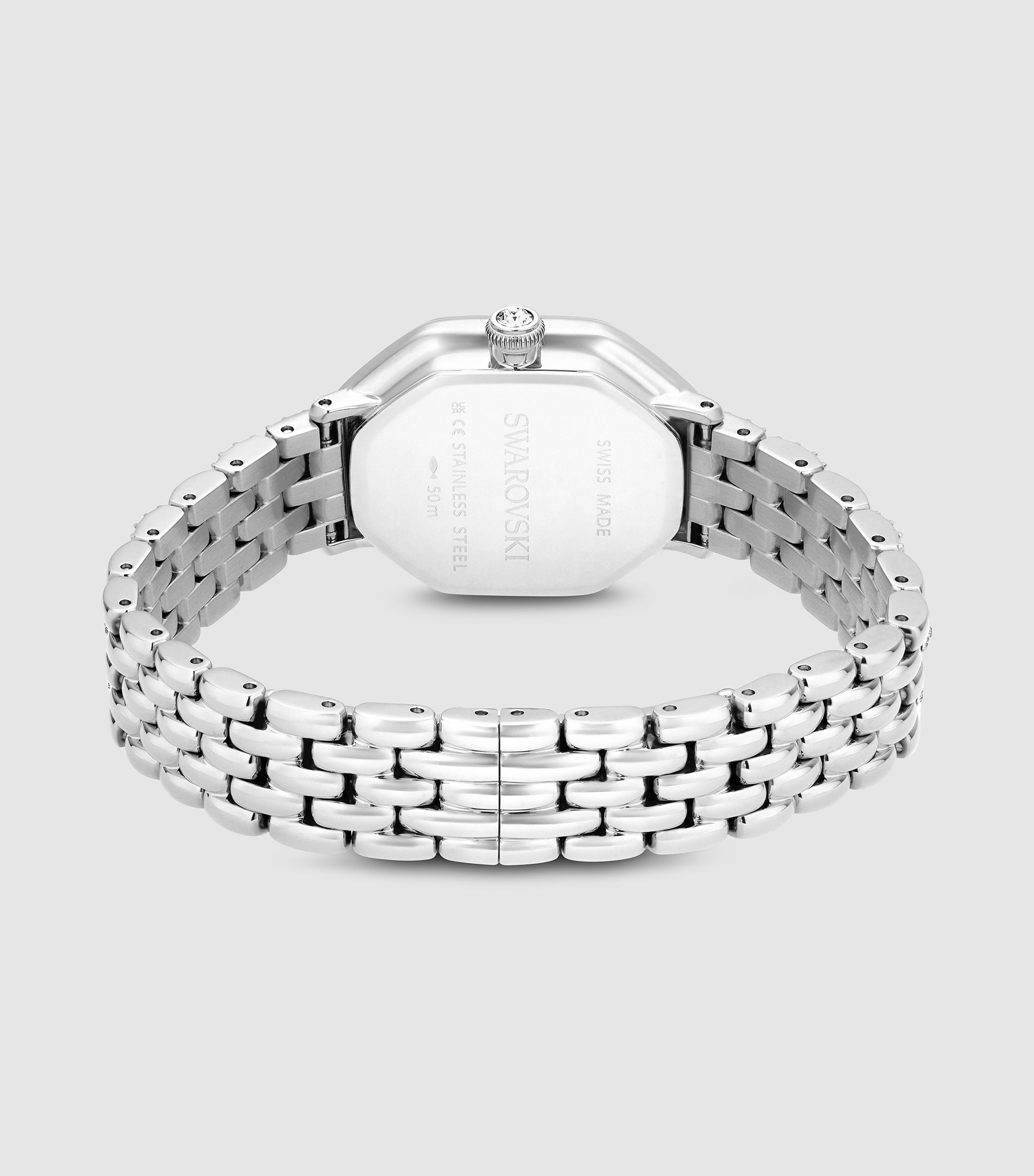 Reloj para Mujer Dextera Octagon casual plateado