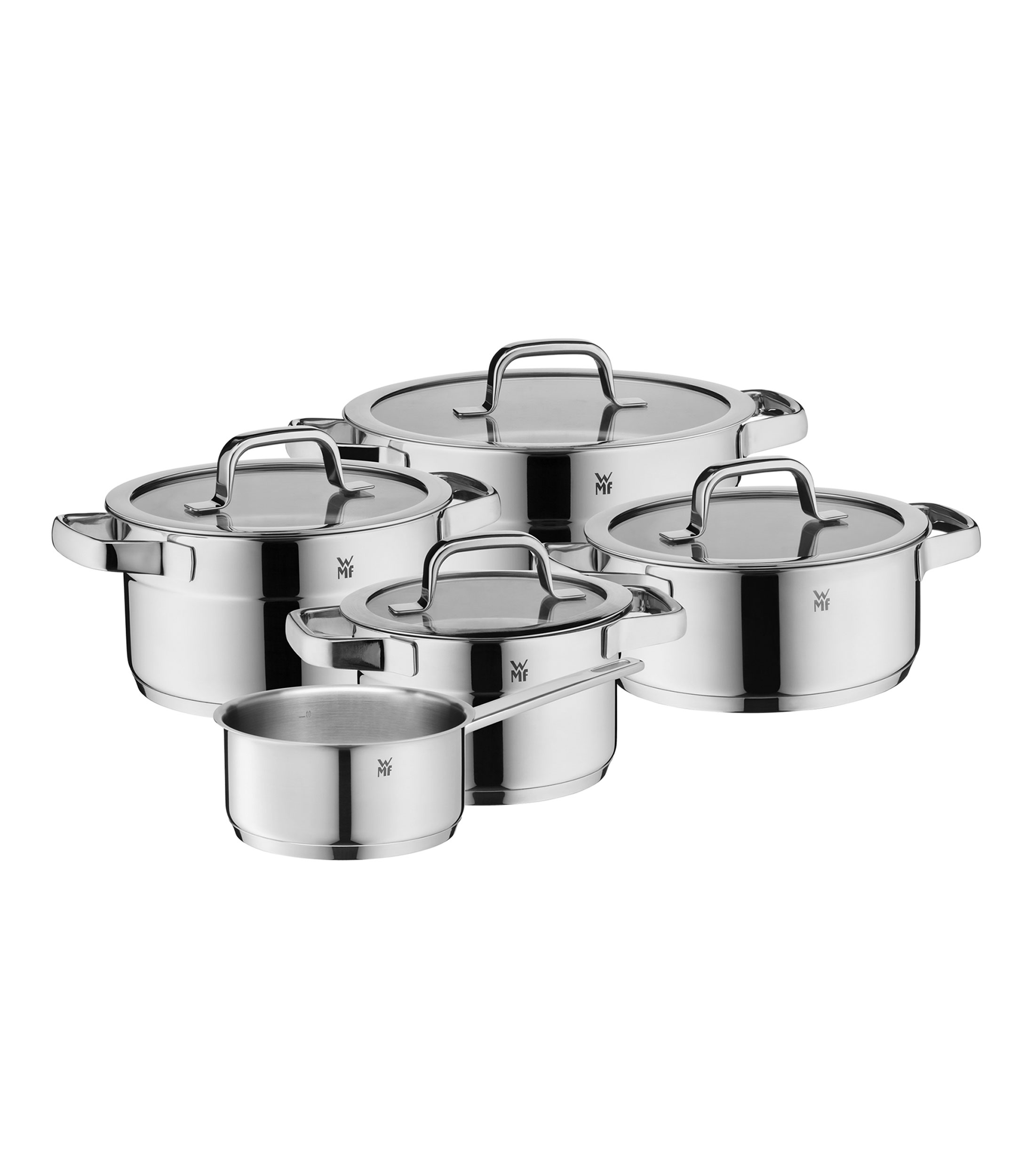 Batería de Cocina en acero inoxidable cromargan Compact Cuisine 5 piezas