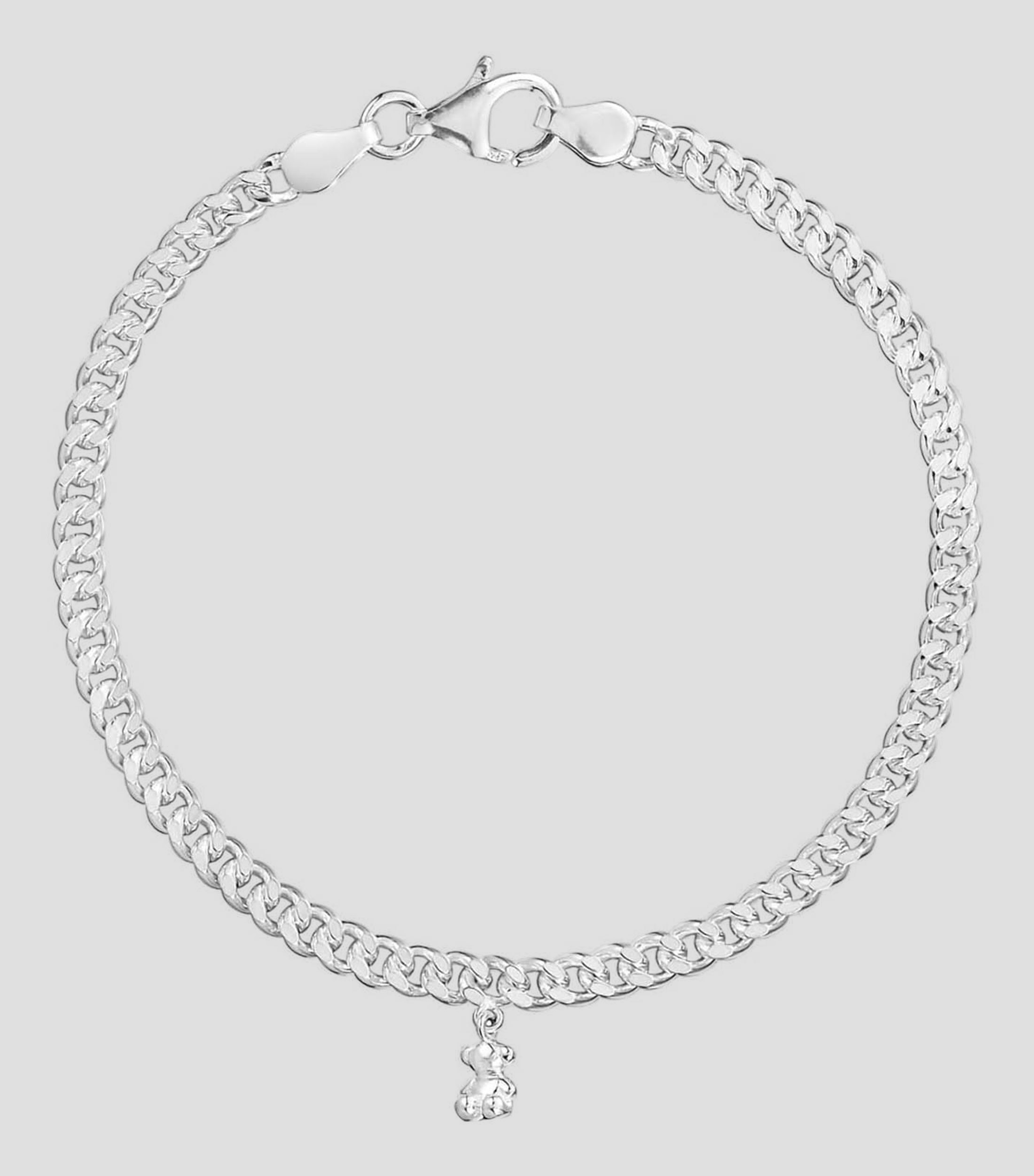 Pulsera en plata con oso Bold Bear Mujer