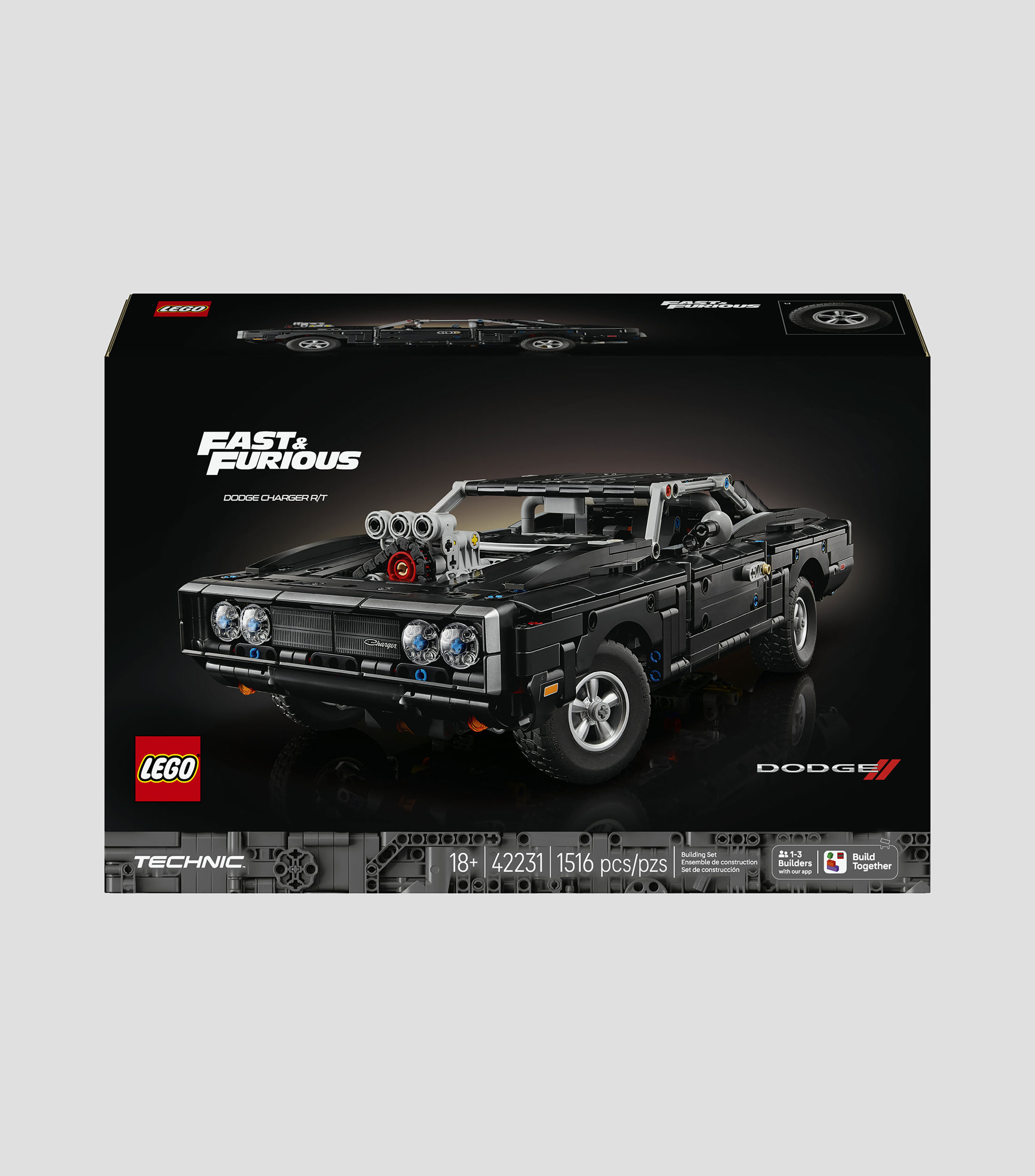 Lego Technic Auto Dodge Charger R/T de Fast and Furious 42231