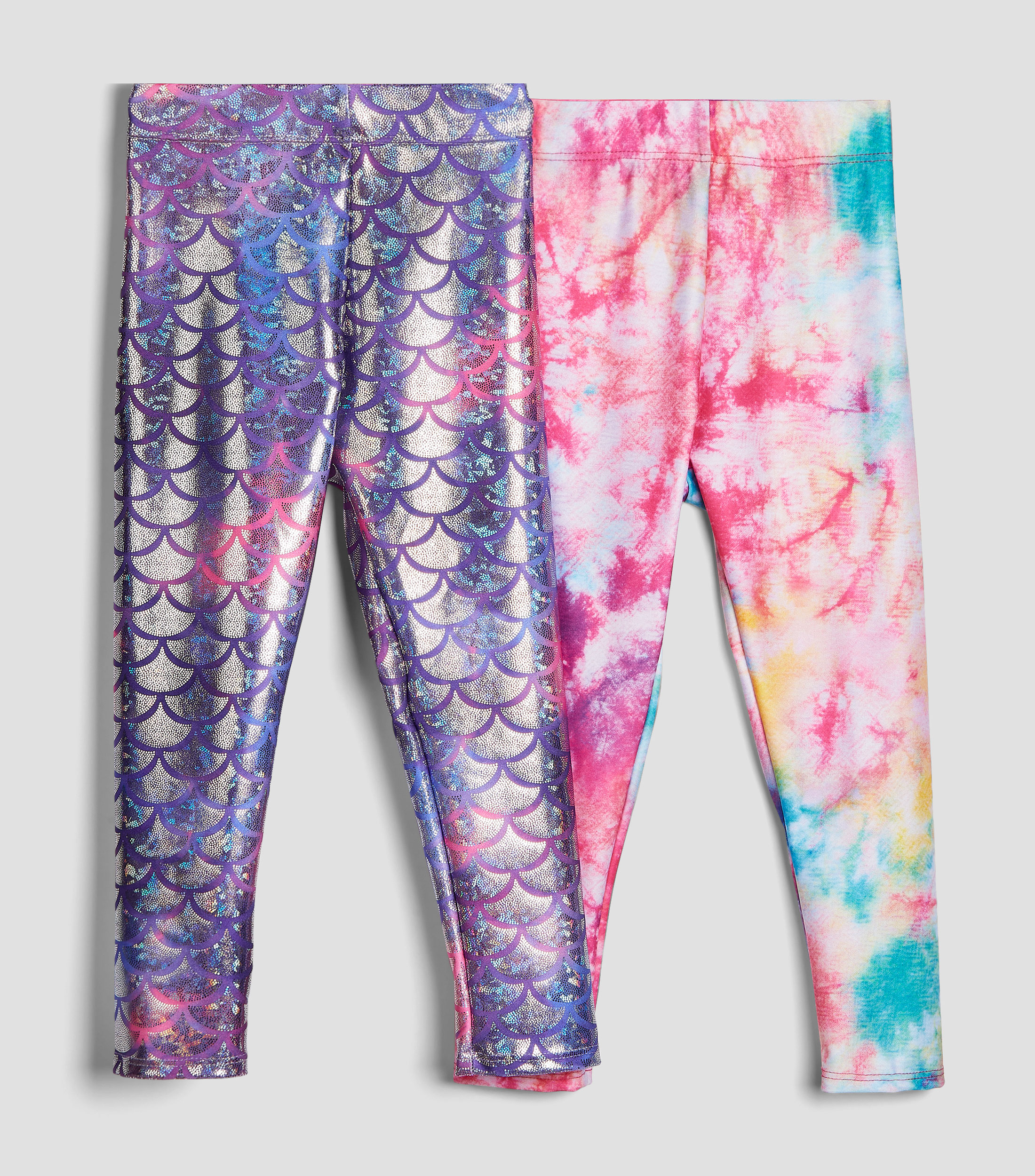 Set 2 Leggings Purple Scale-Bubb Niña