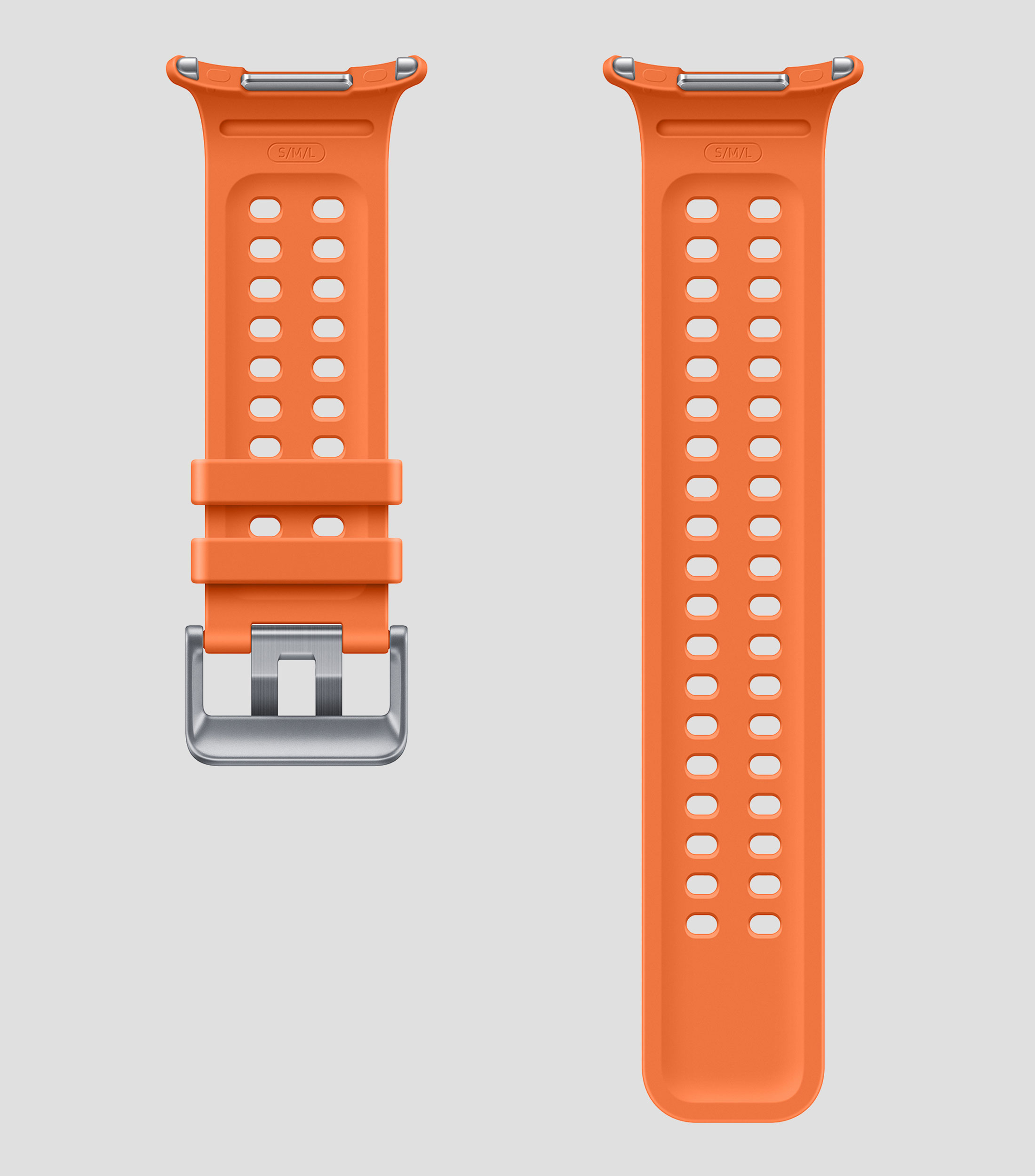 Correa para reloj Ultra 2 en caucho HNBR Naranja