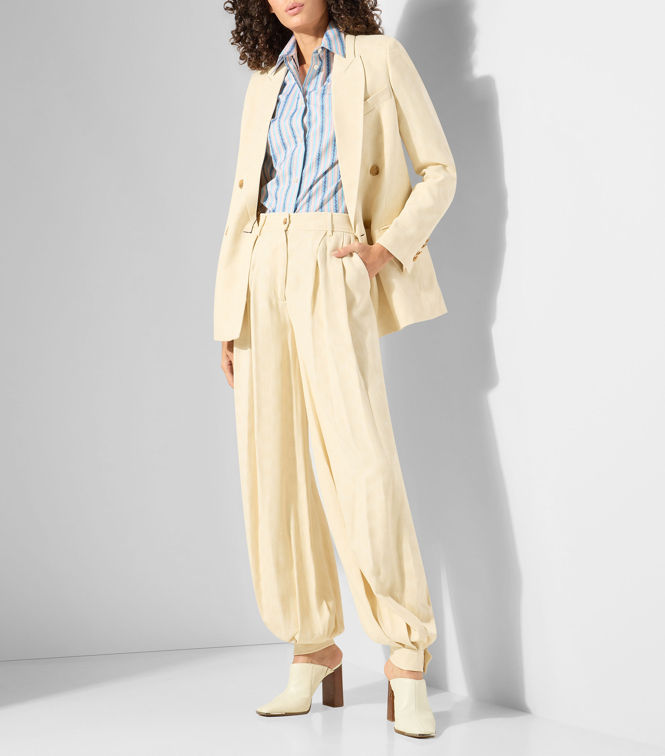 Camisa estampada con manga larga Mujer