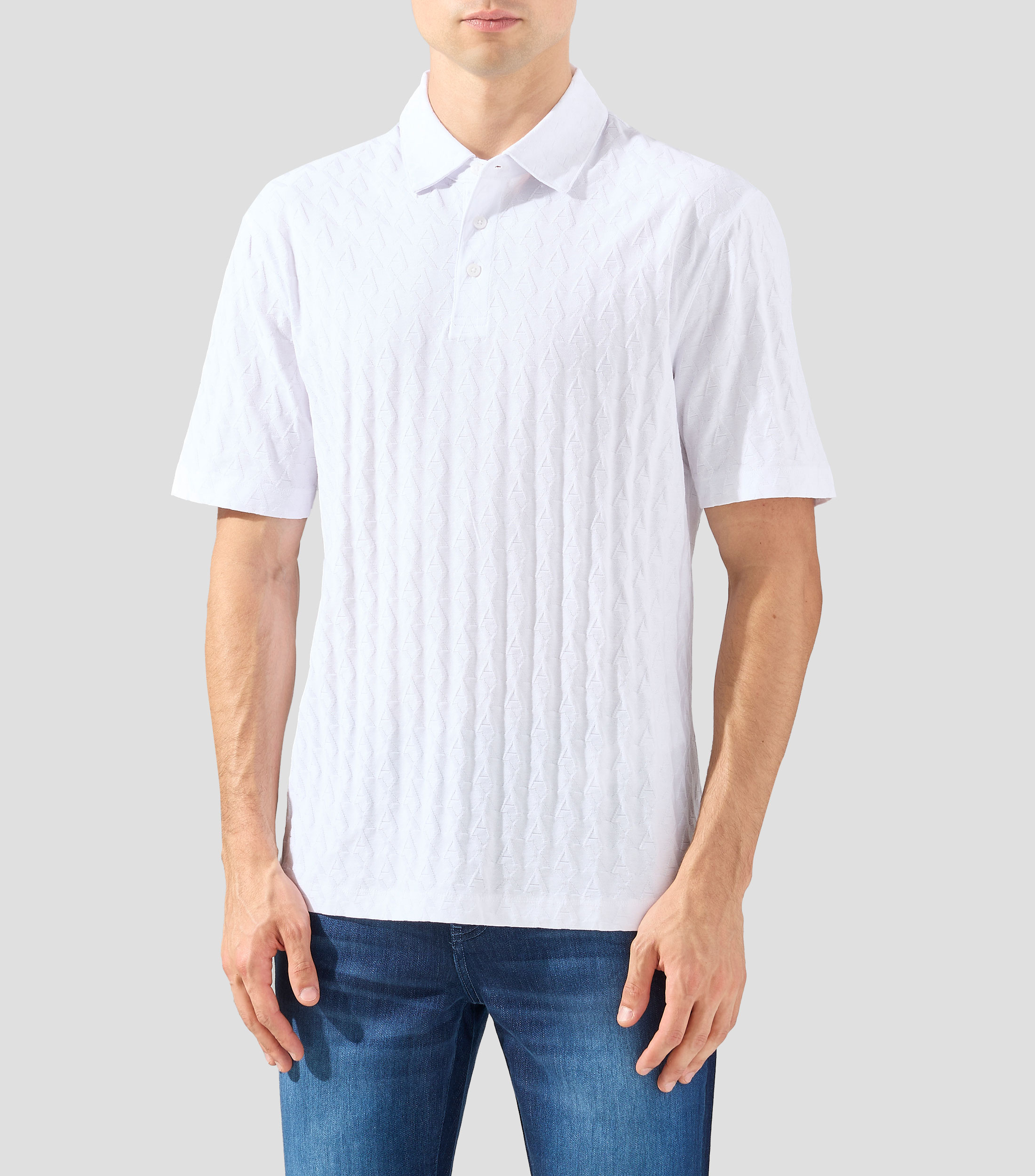 Playera tipo polo de manga corta monogram Hombre