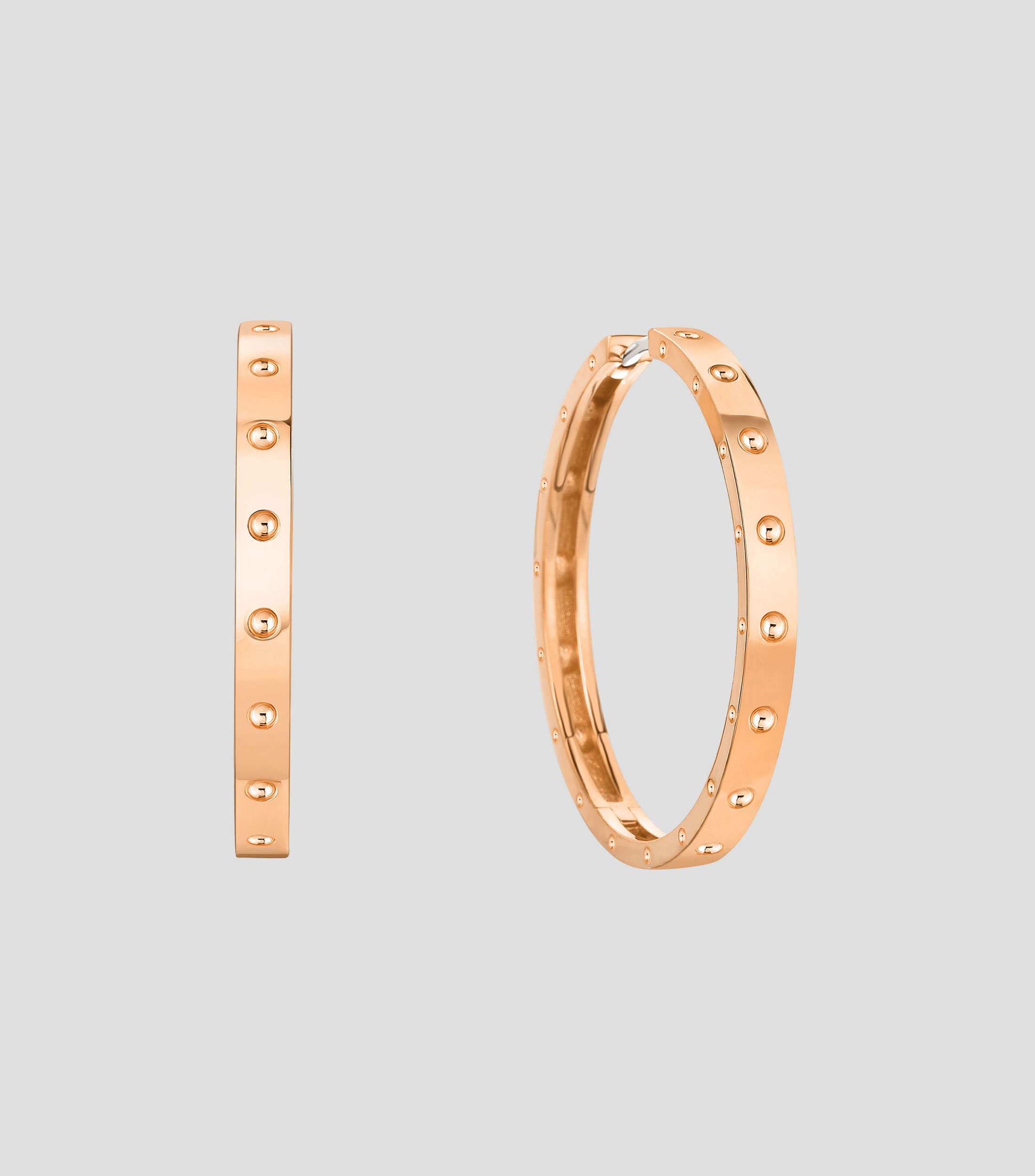 Arracadas en oro rosa de 18 kilates Symphony Pois Moi Mujer
