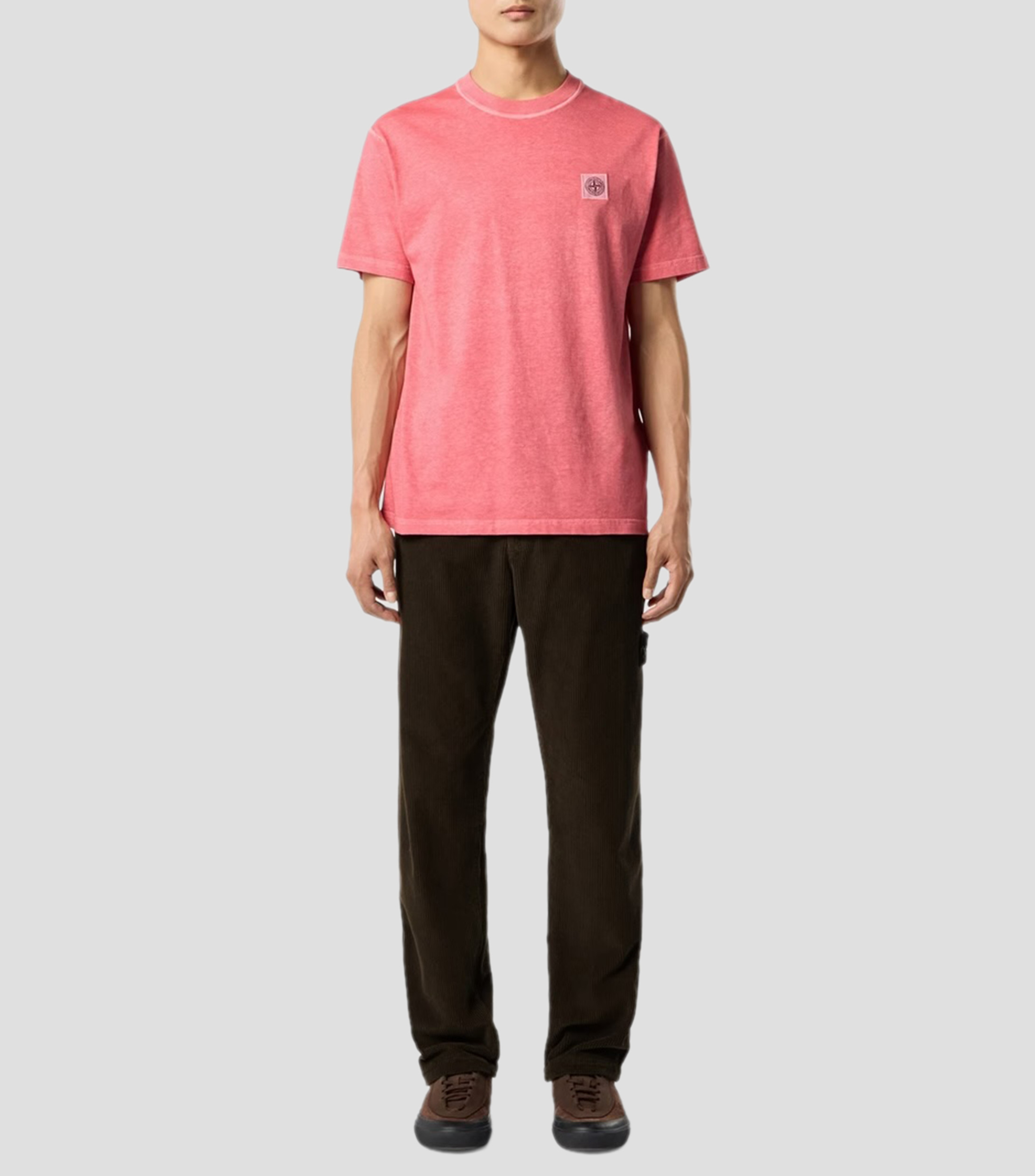 Playera cuello redondo manga corta lisa Hombre