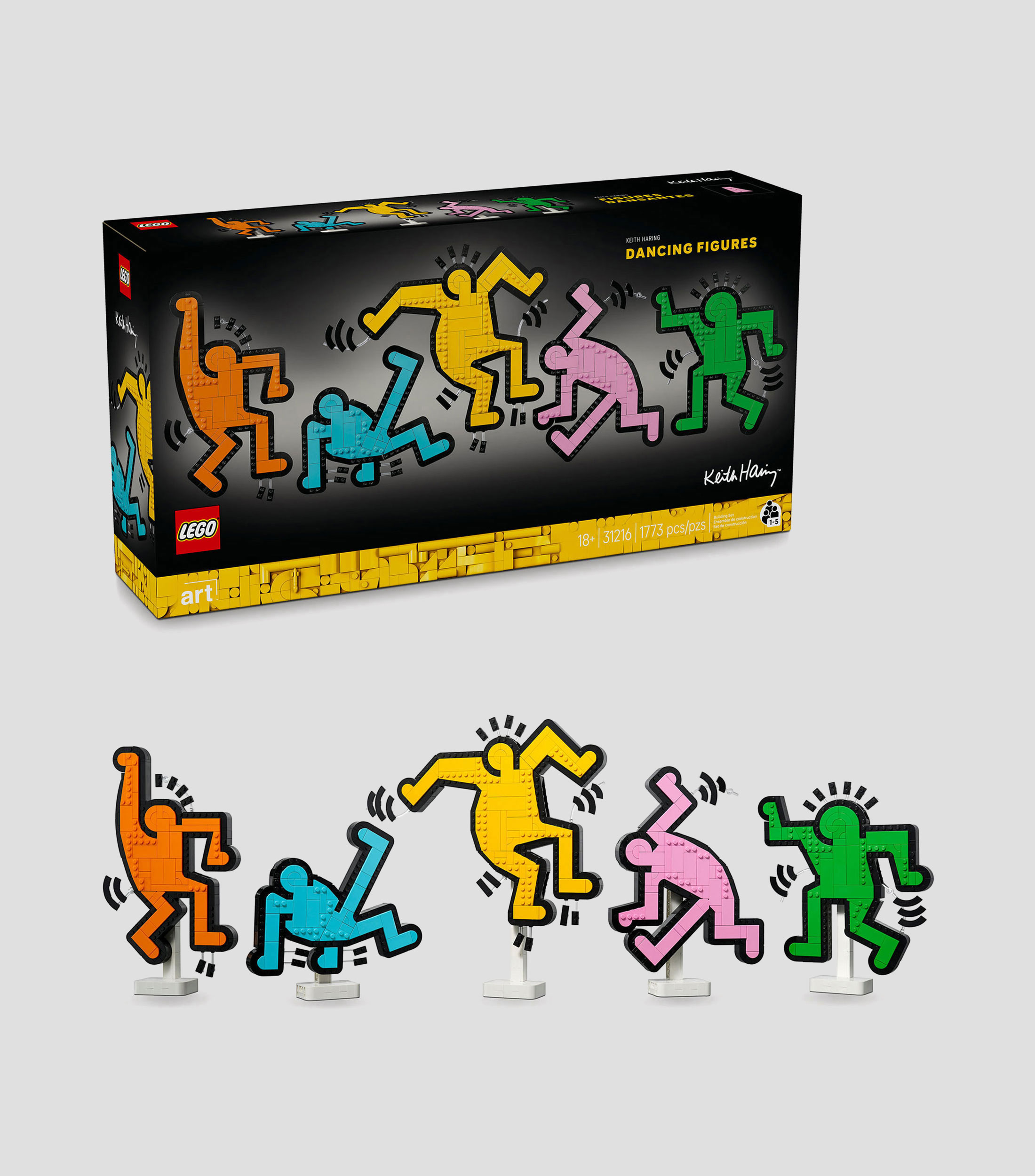 Lego Art Keith Haring Figuras Danzantes 31216