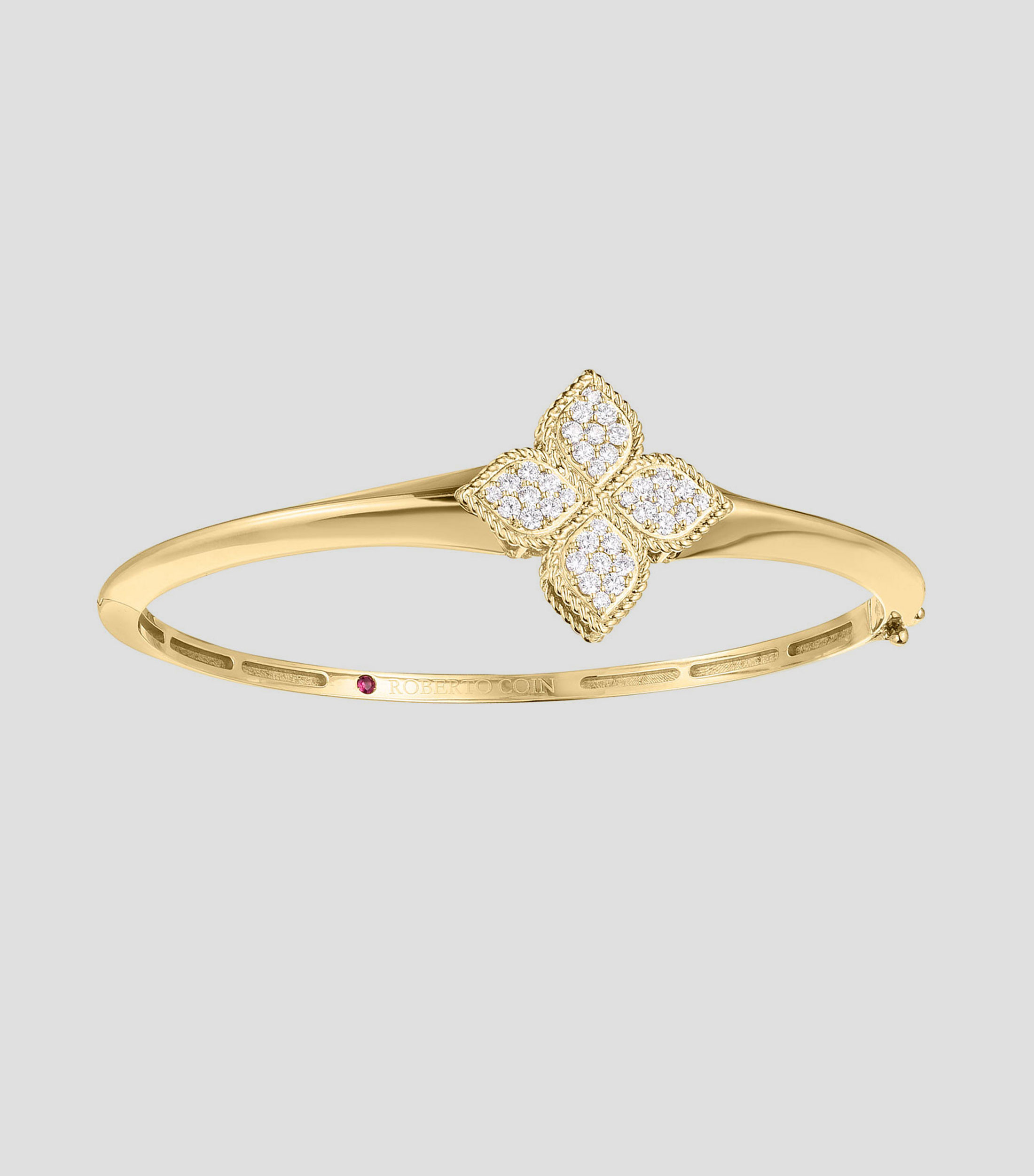 Brazalete en oro amarillo de 18 kilates Princess Flower Mujer