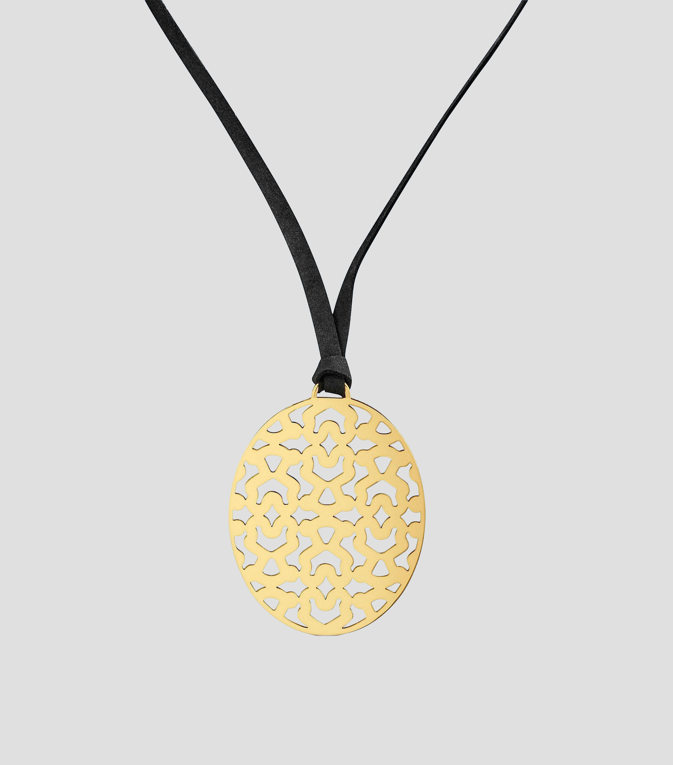 Collar largo troquelado Mujer
