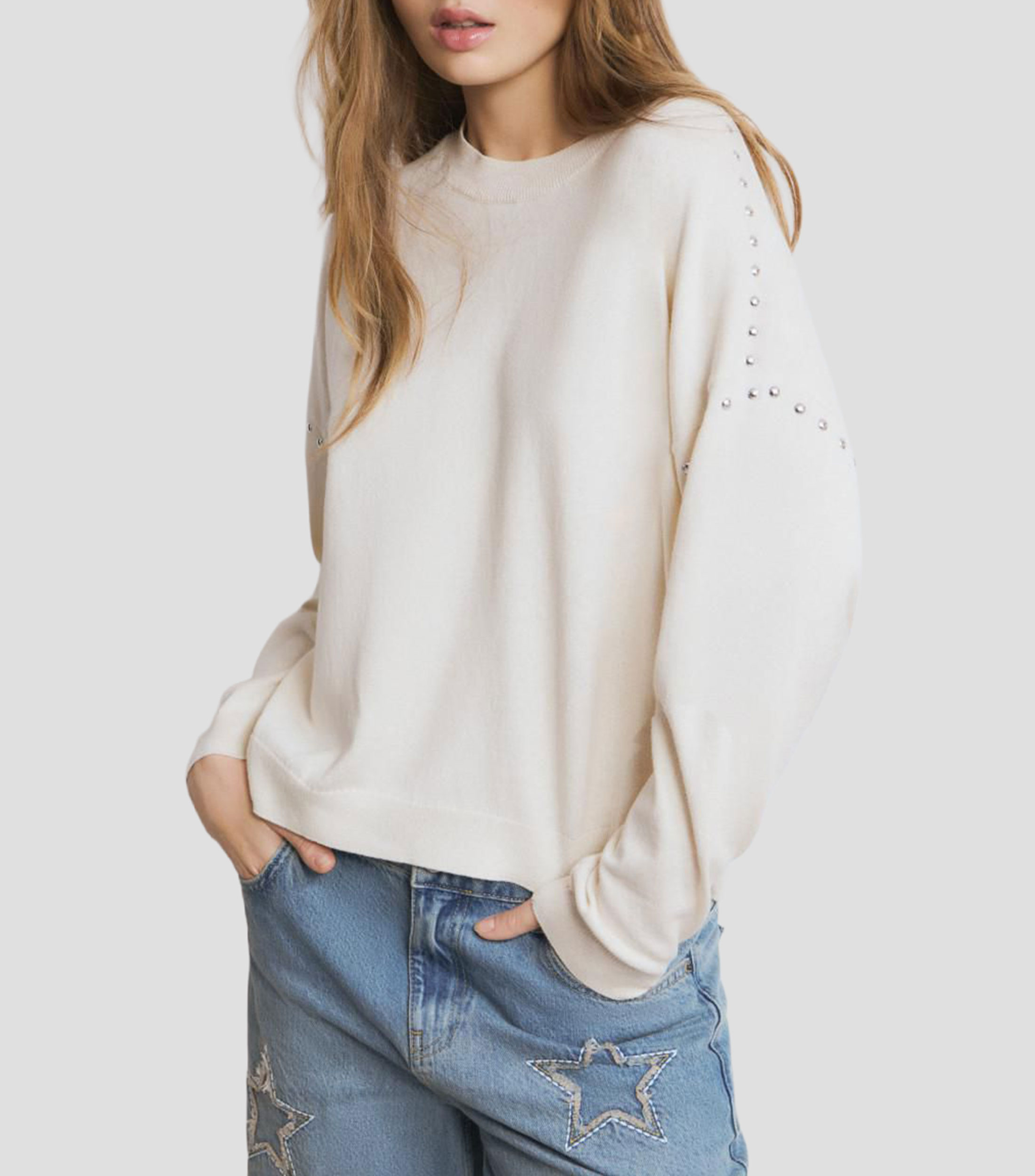 Suéter cuello redondo Mujer