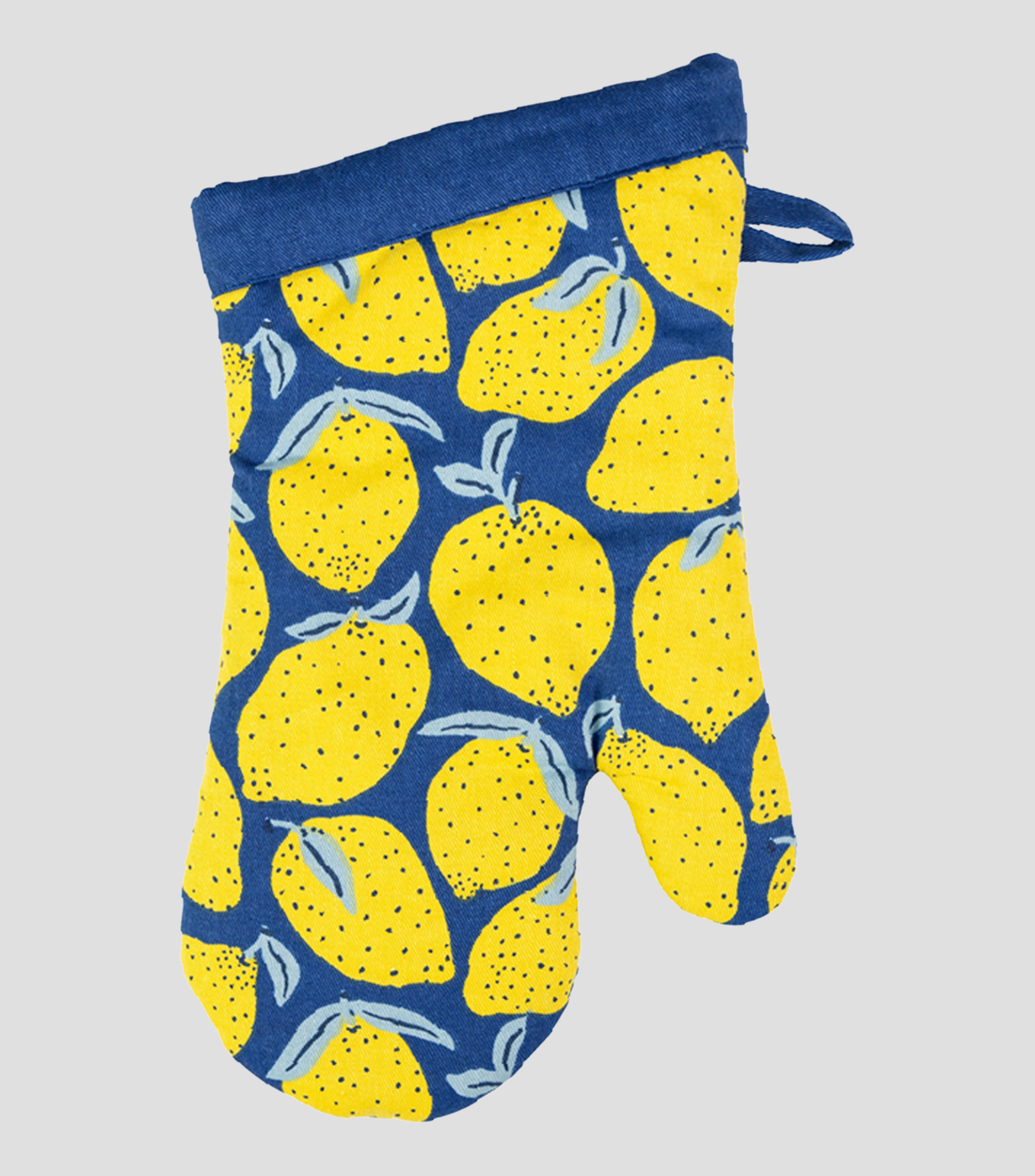 Guante de cocina con limones