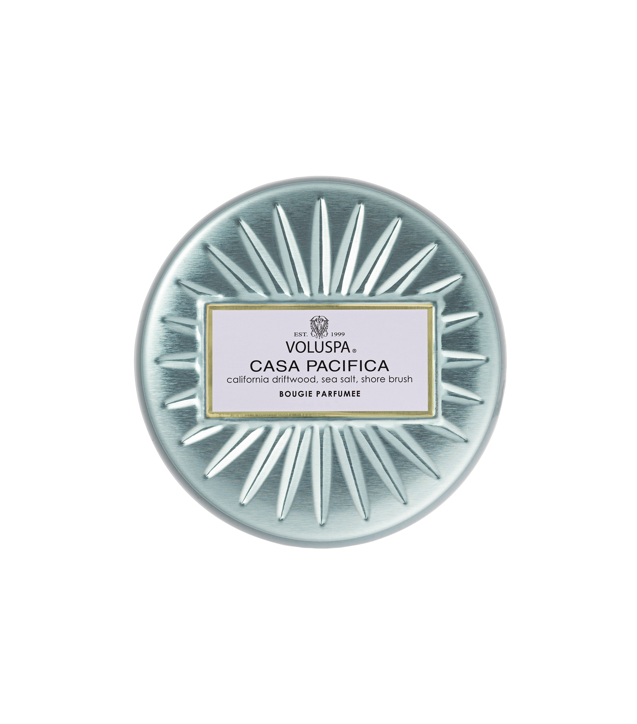 Vela Mini Tin Casa Pacifica