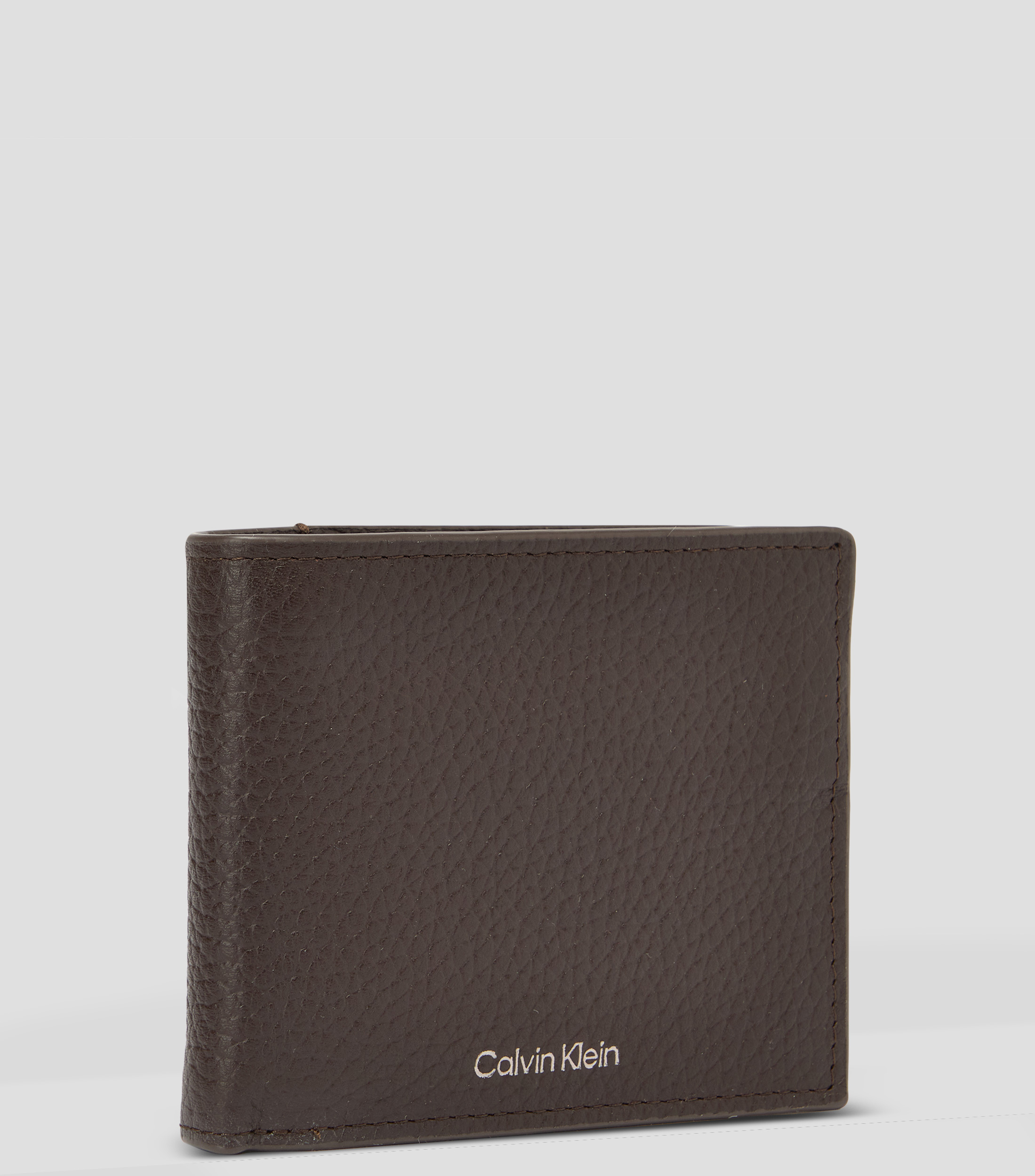 Cartera bifold en piel de vaca plena flor fantasía Hombre