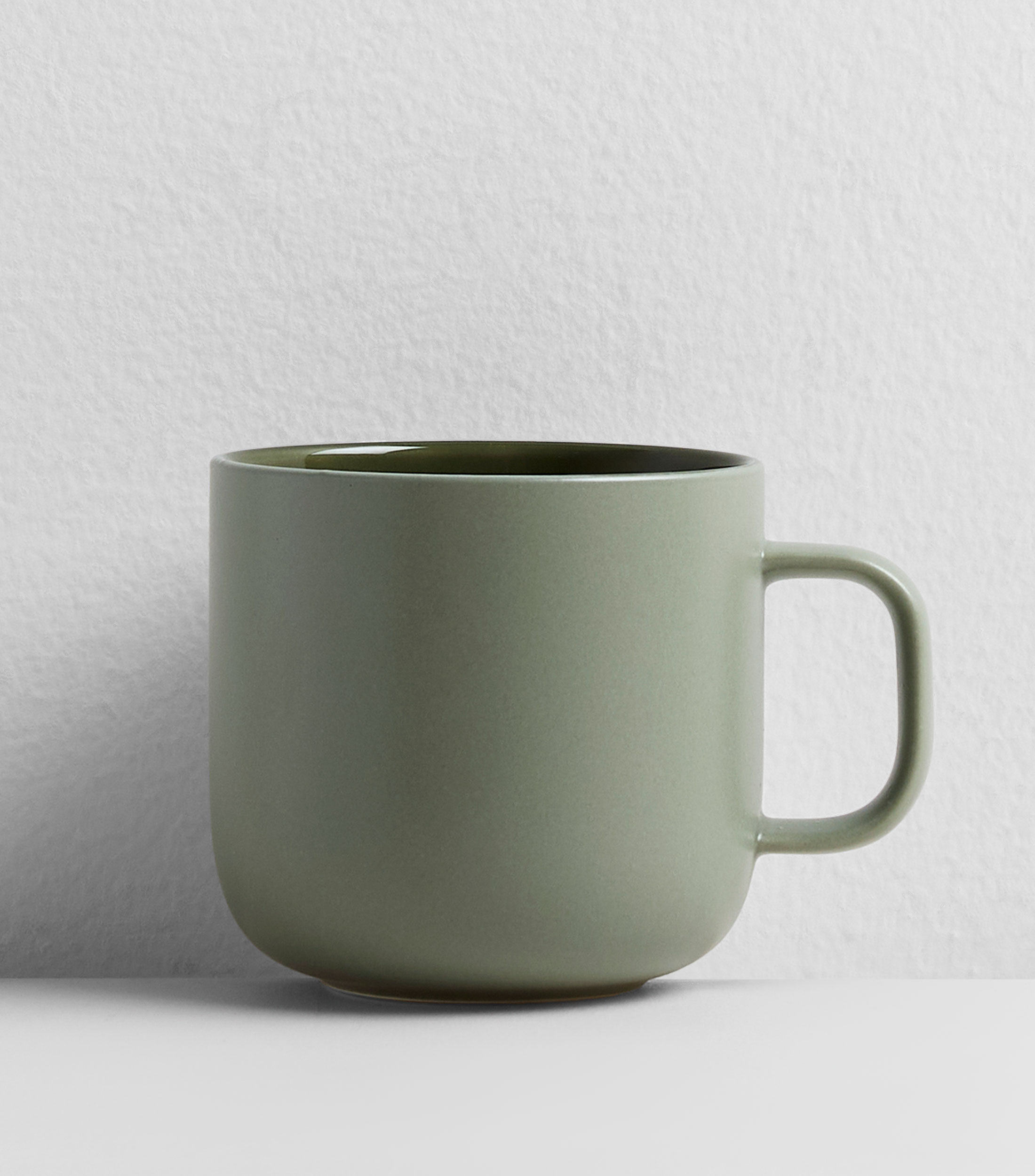 Tarro Pure And Fine verde en cerámica, 350 ml