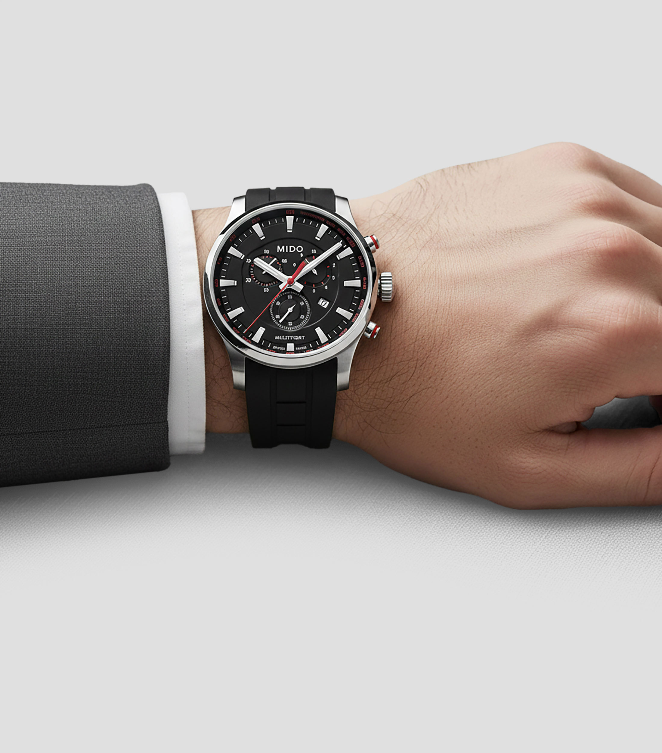 Reloj para hombre Multifort Quartz de vestir plateado