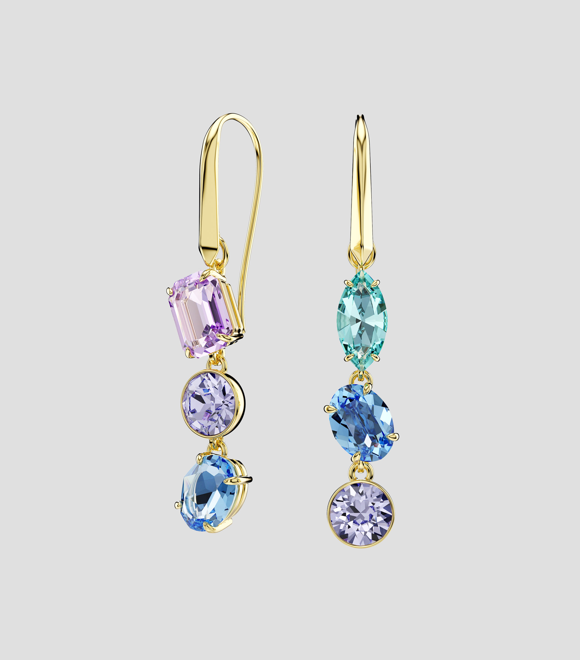 Pendientes Gema Drape con cristal Swarovski Mujer