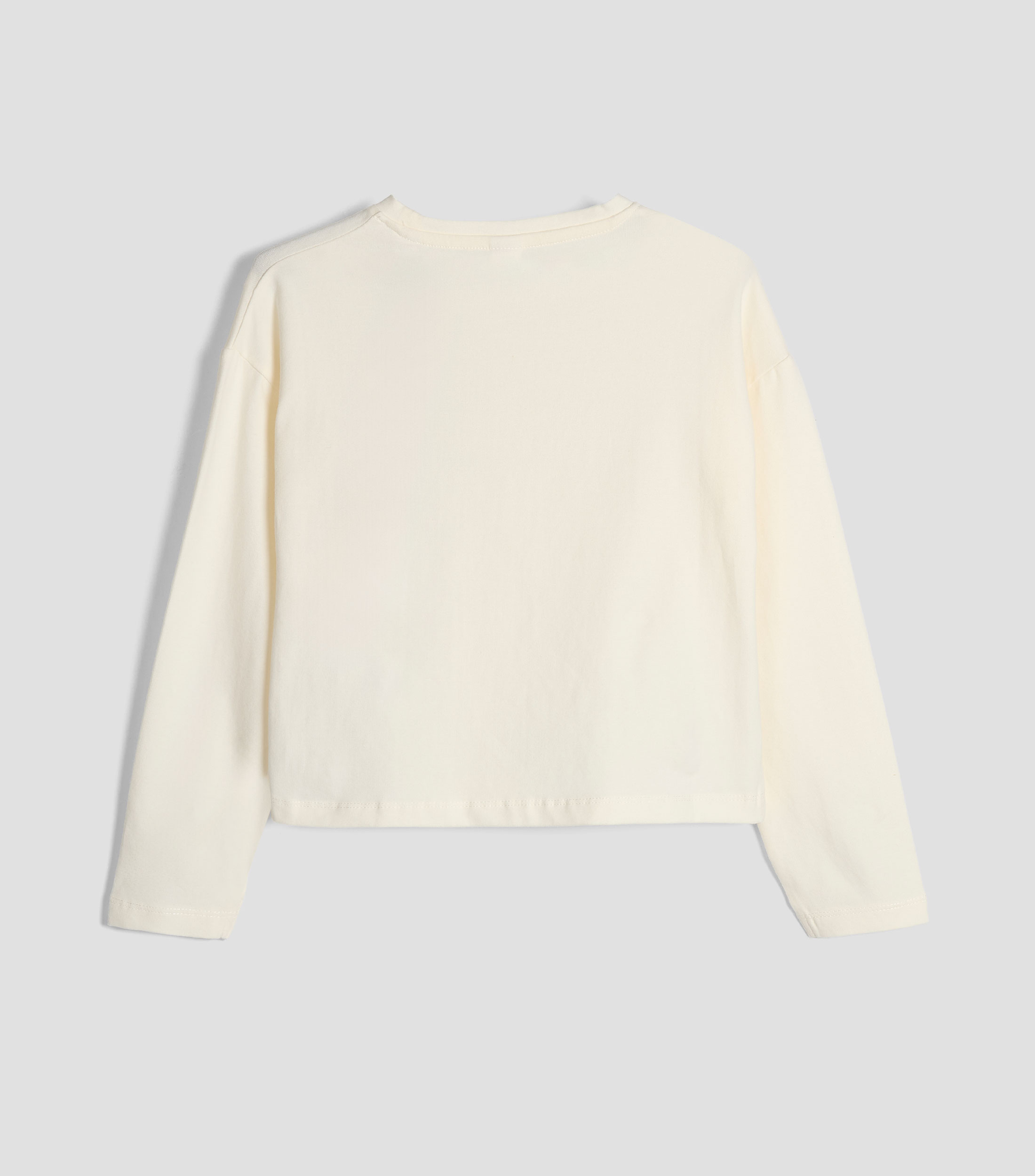 Playera de cuello redondo con manga larga fantasía Niña