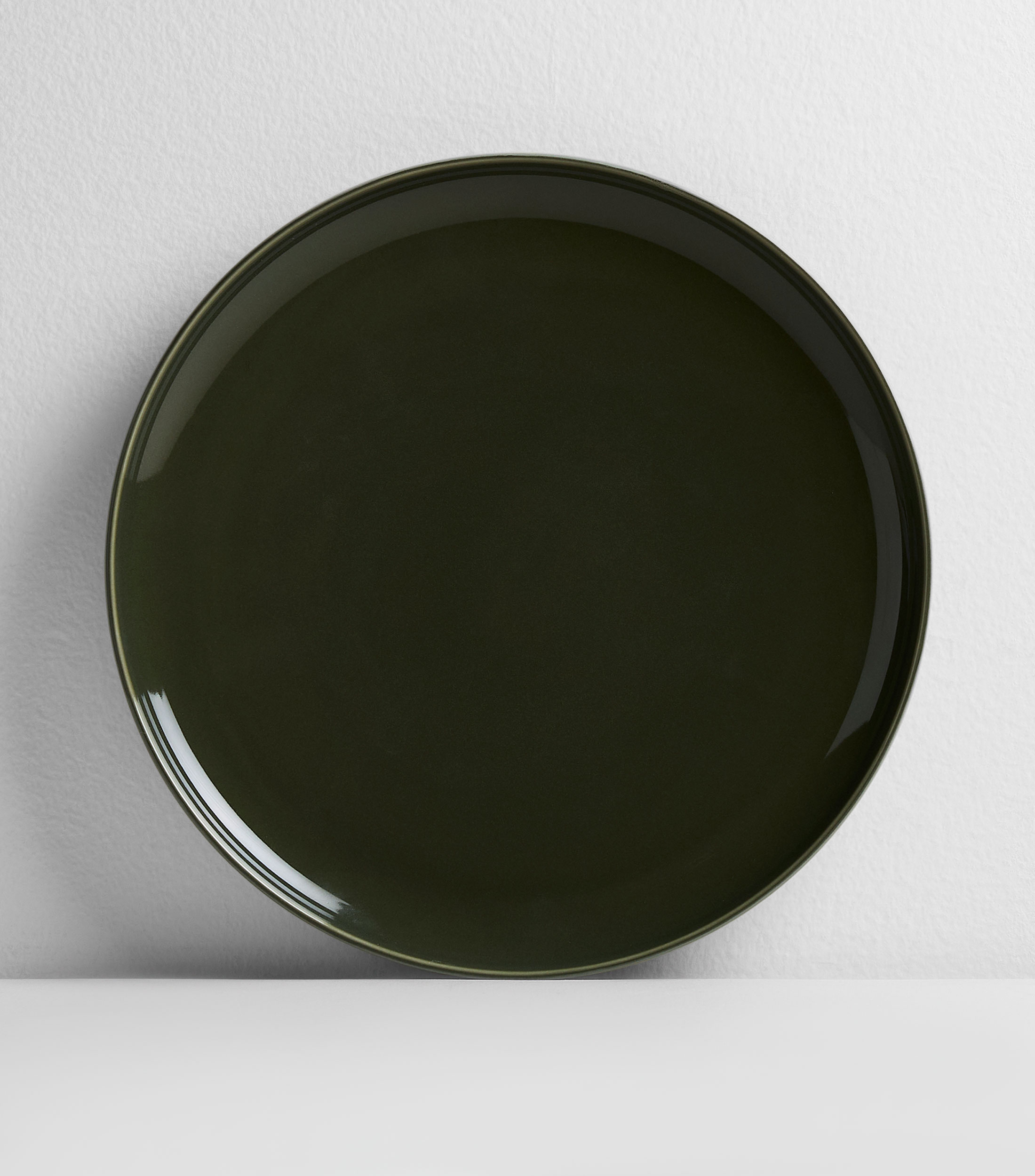 Plato trinche Pure And Fine verde en cerámica