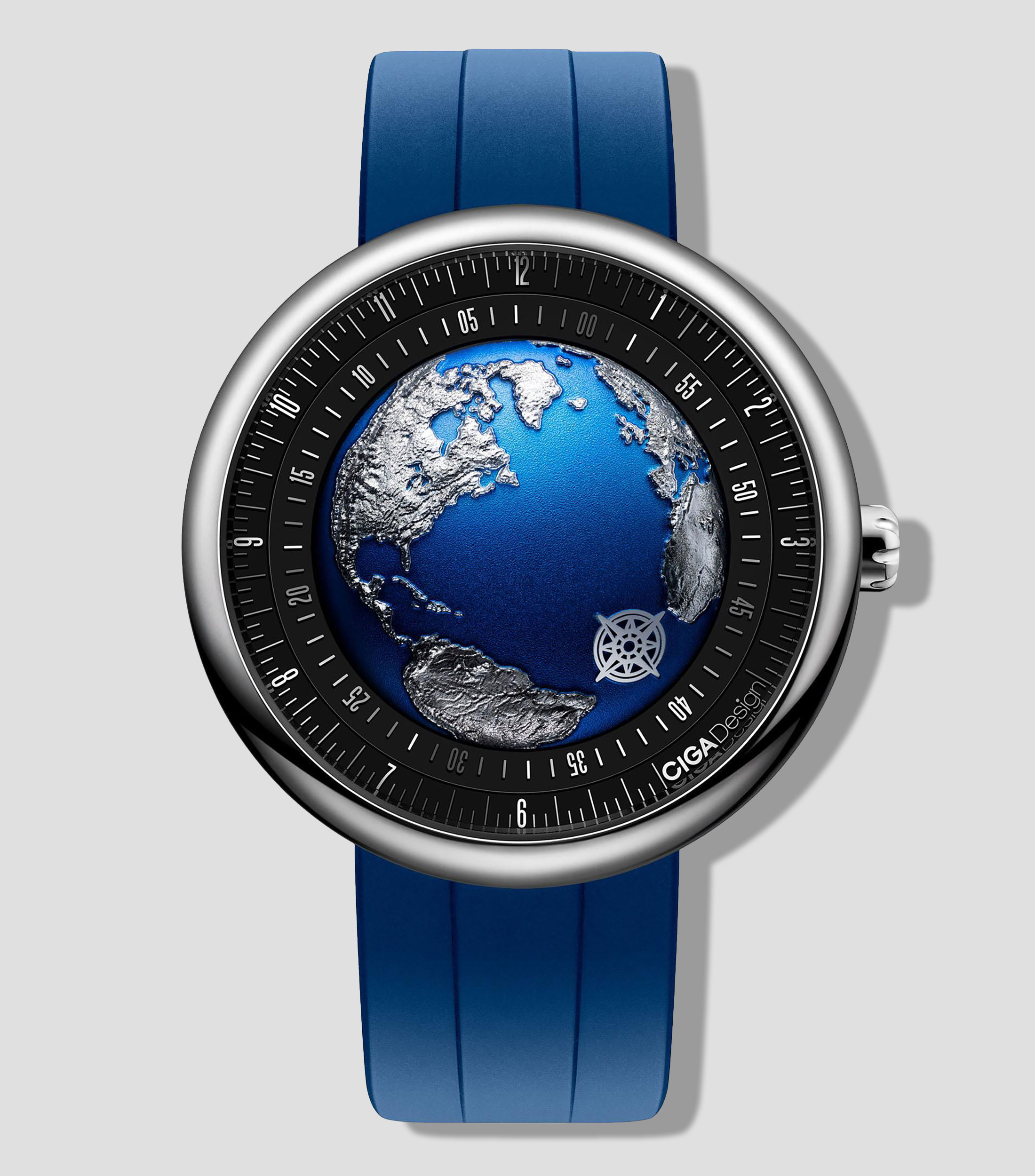 Reloj para hombre Planet II Atlantic Casual Plateado