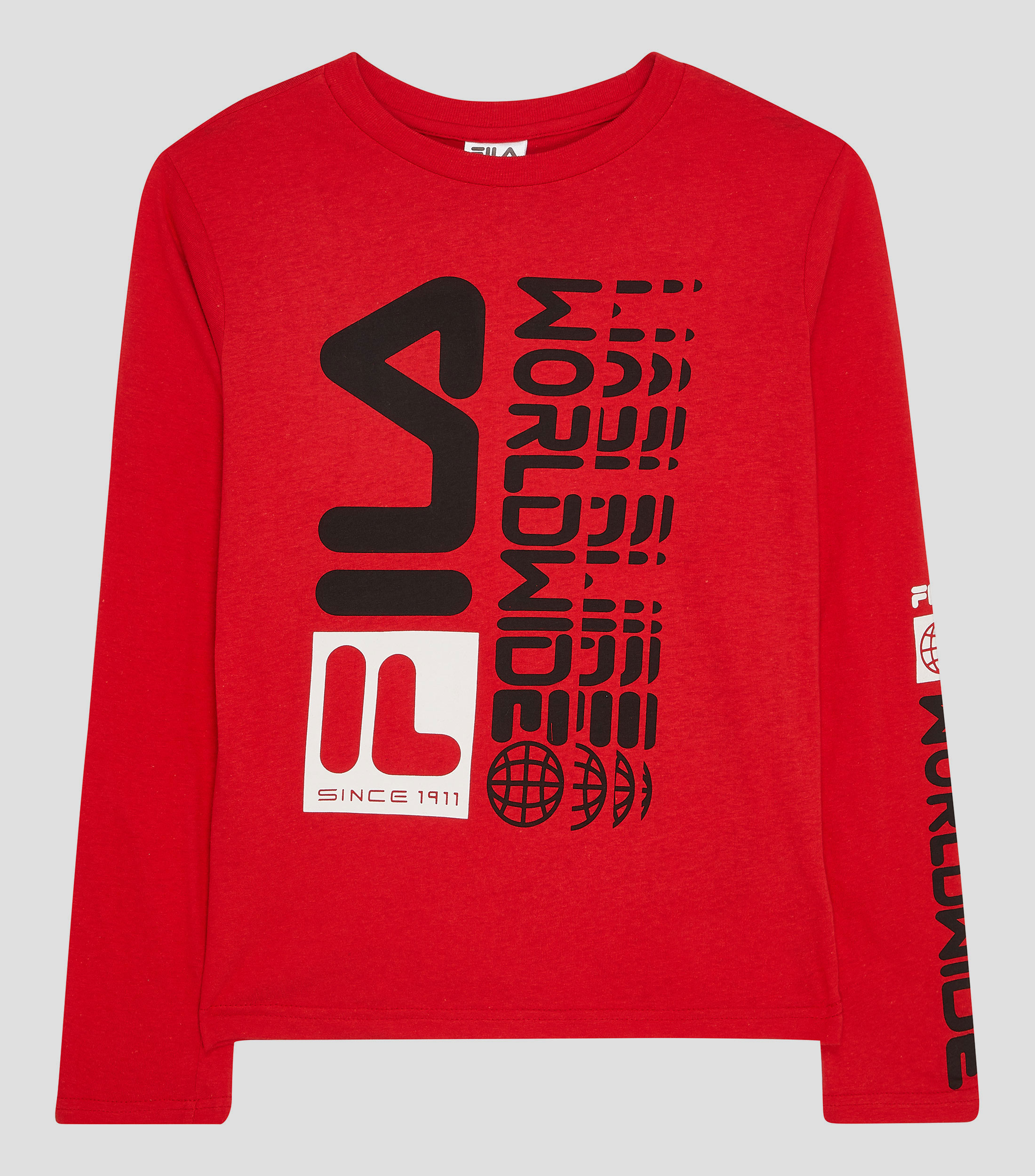Playera de cuello redondo y manga larga Niño