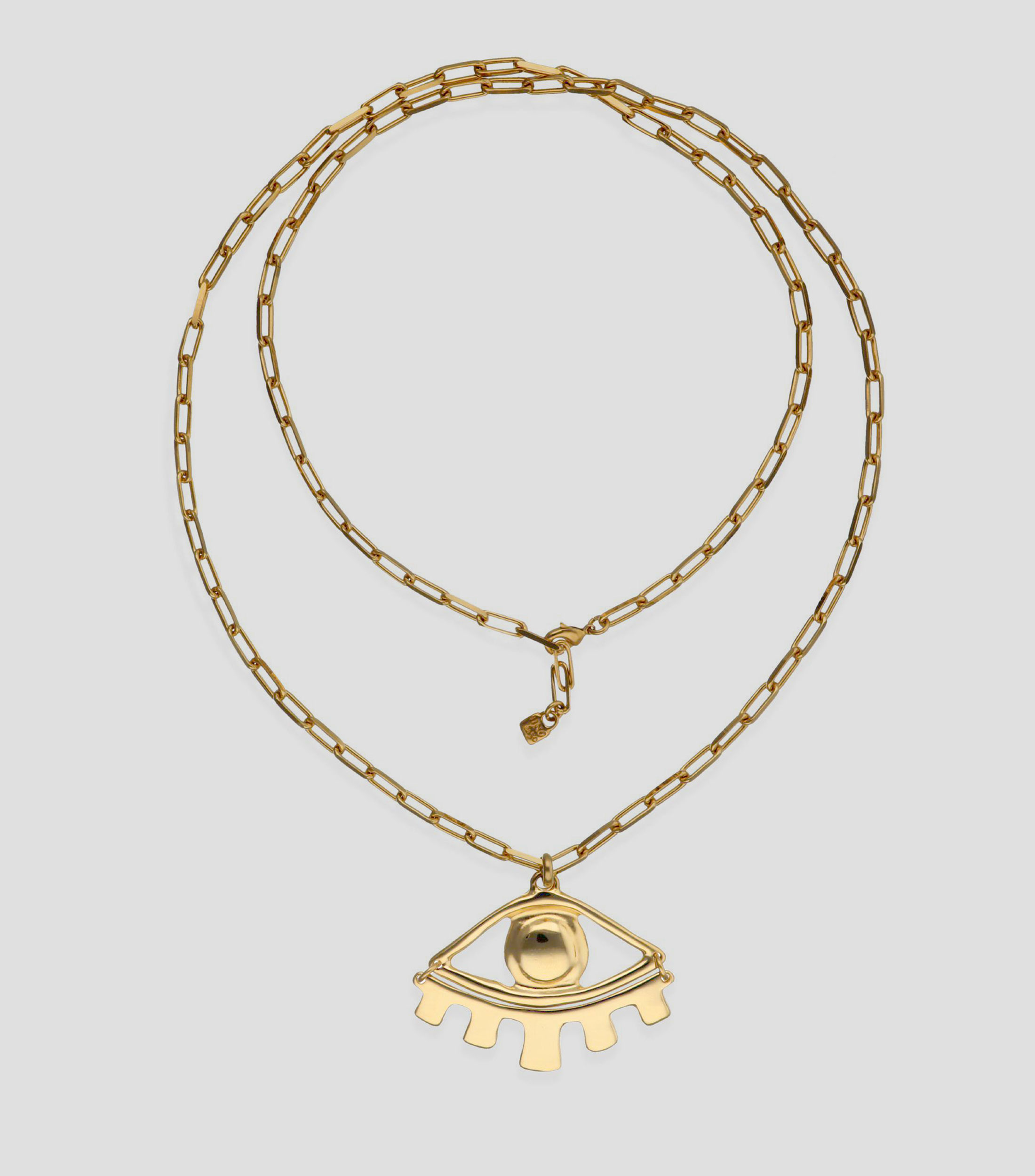 Collar doble con ojo Mujer