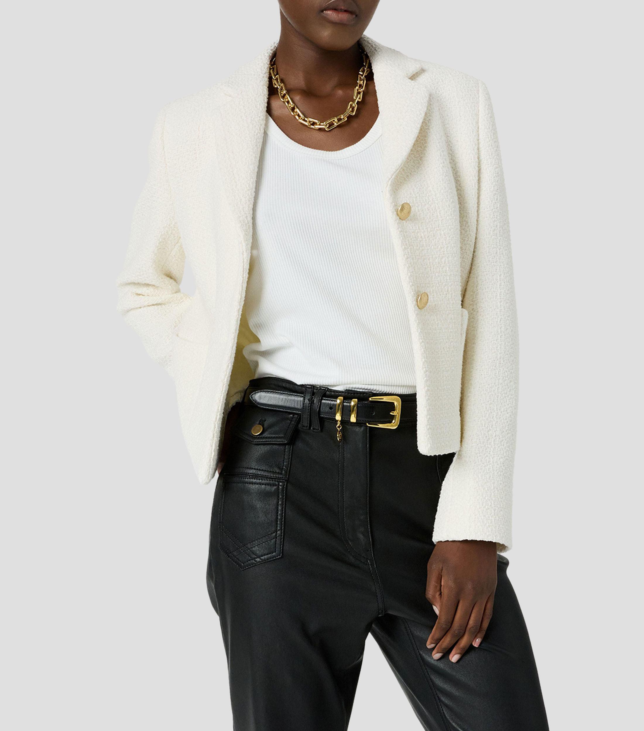 Saco de traje liso Mujer
